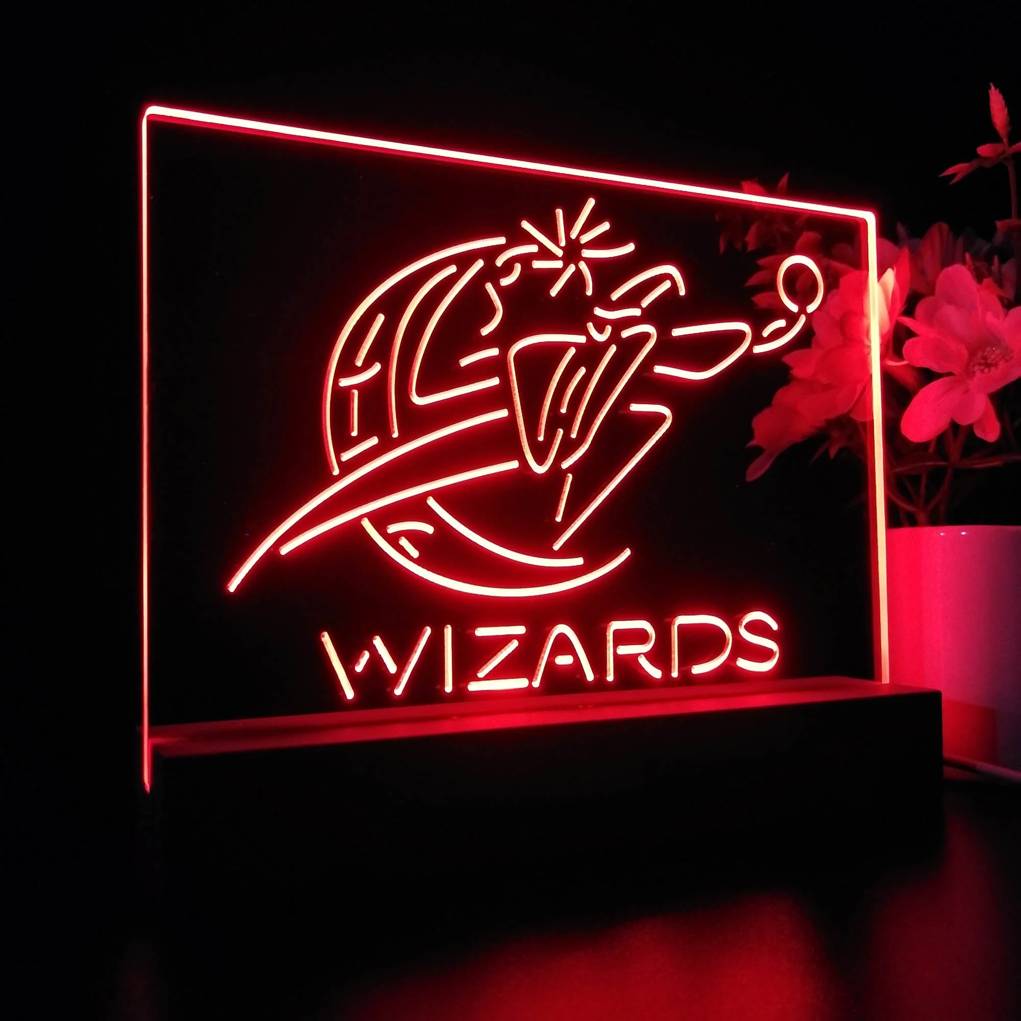Washington Wizards 3D Illusion Night Light Desk Lamp - Image 6