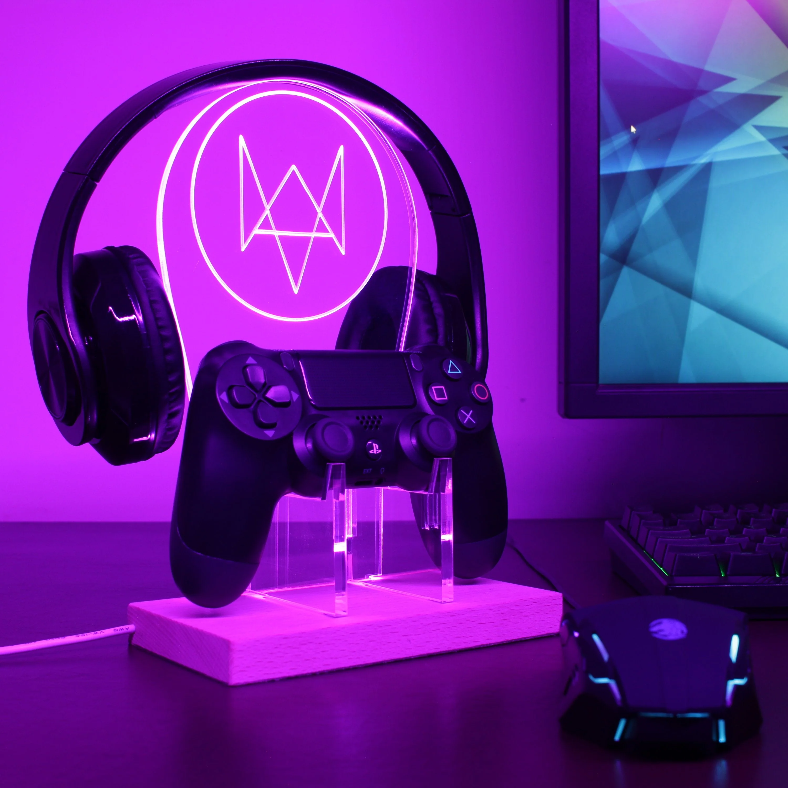 Watch Dog LED Gaming Headset Controller Stand - Image 4