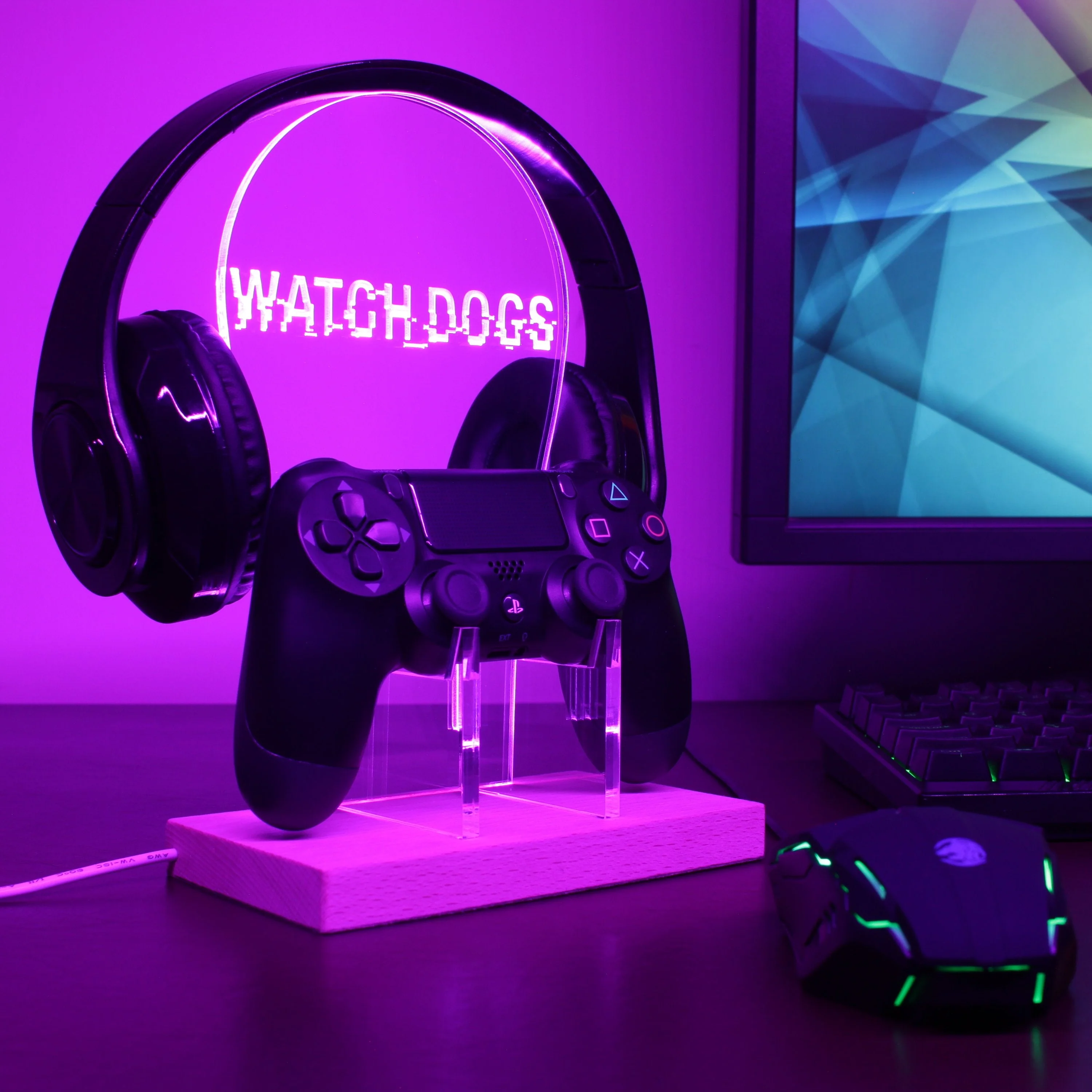 WATCH DOGS LED Gaming Headset Controller Stand - Image 3