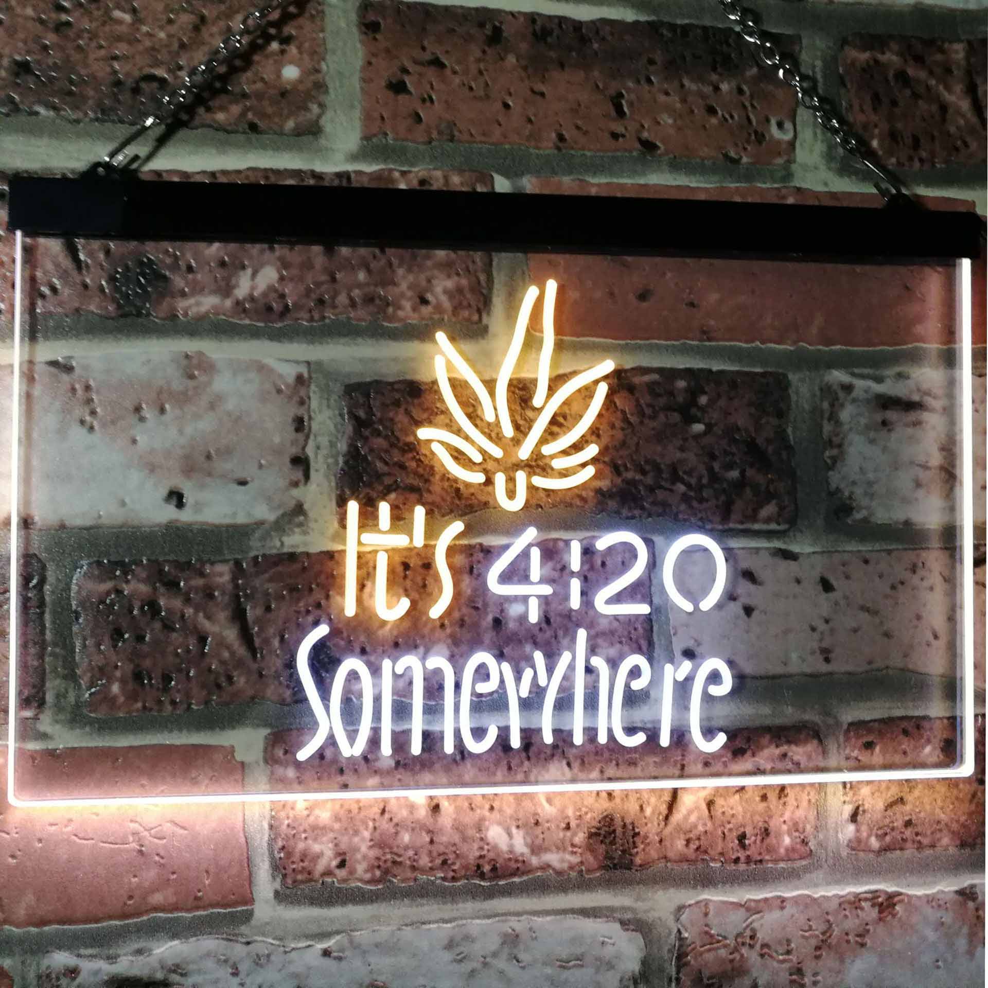 Weed It's 4:20 Somewhere Neon LED Sign - Image 9