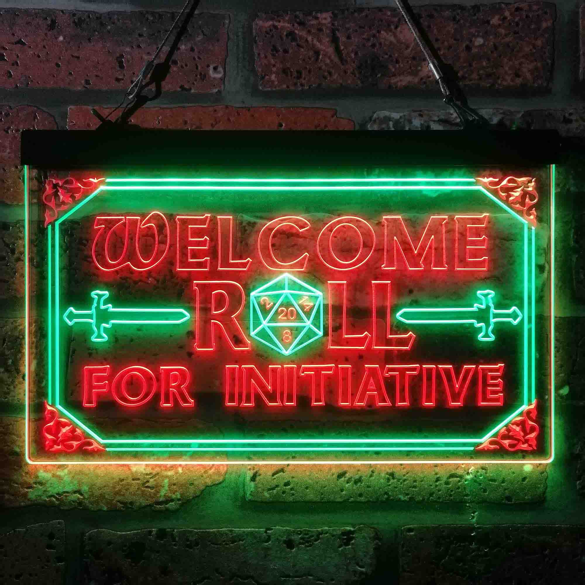 Dungeons & Dragons Welcome to Roll For Initiative Neon LED Sign - Image 13