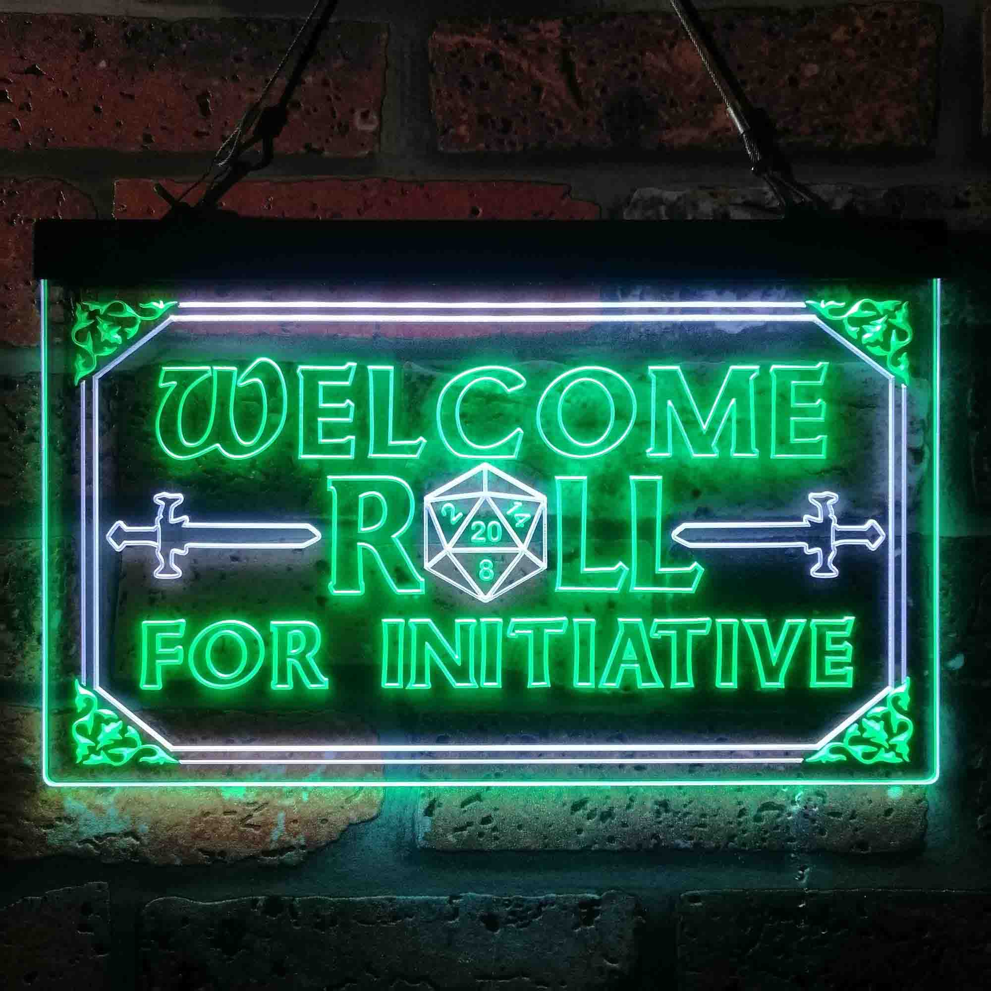 Dungeons & Dragons Welcome to Roll For Initiative Neon LED Sign - Image 6