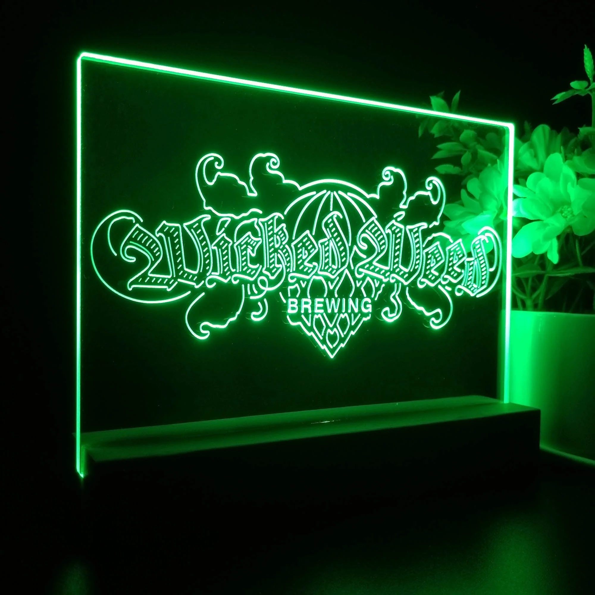 Wicked Weed Brewing Co. Neon Sign Pub Bar Decor Lamp - Image 5