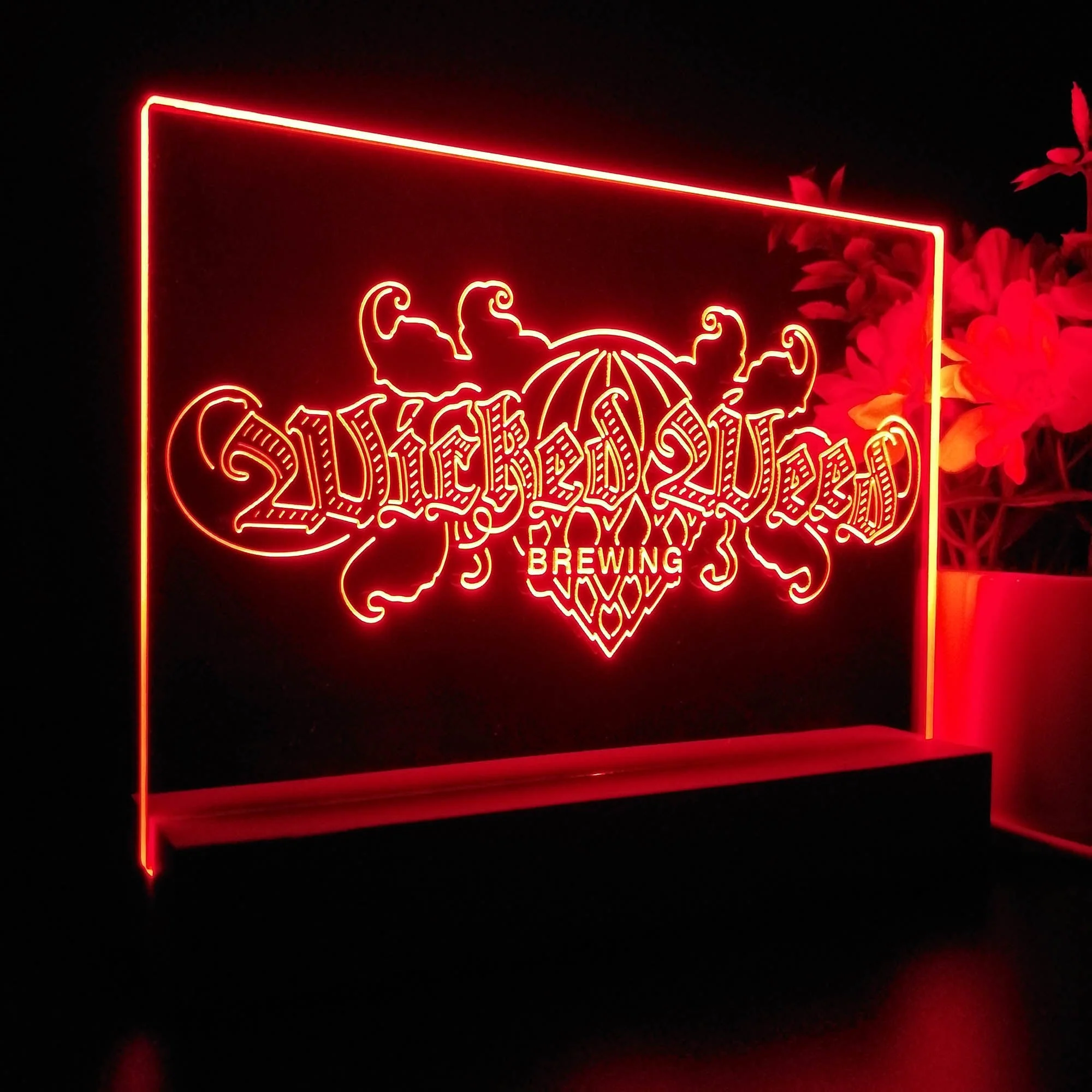 Wicked Weed Brewing Co. Neon Sign Pub Bar Decor Lamp - Image 6