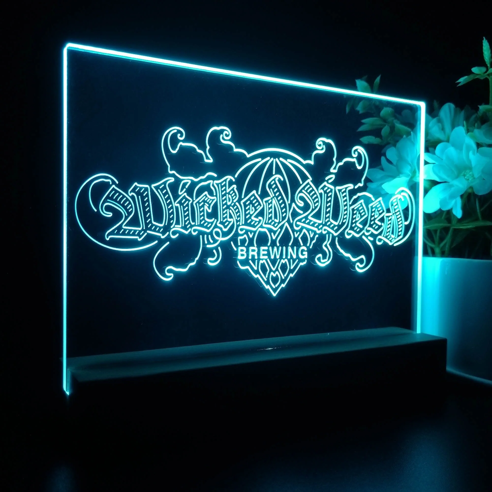Wicked Weed Brewing Co. Neon Sign Pub Bar Decor Lamp - Image 7