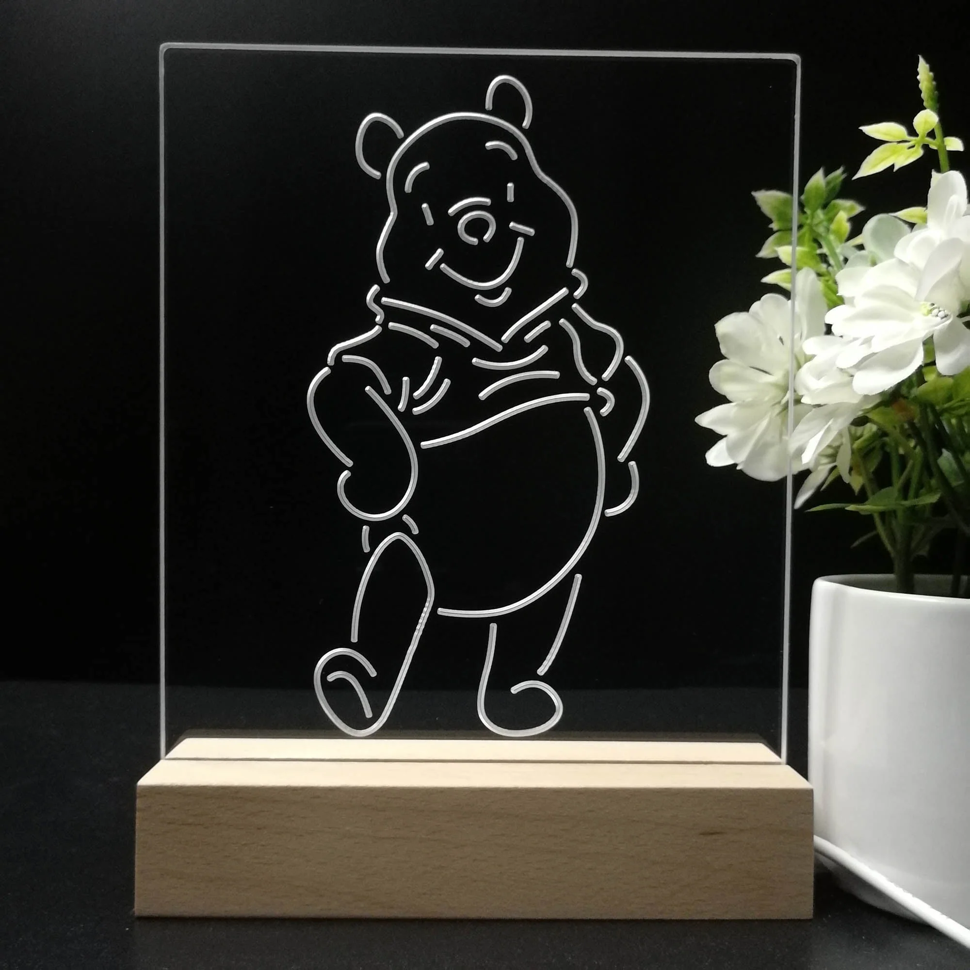 Winnie the Pooh Stand Up 3D Illusion Night Light Desk Lamp - Image 8