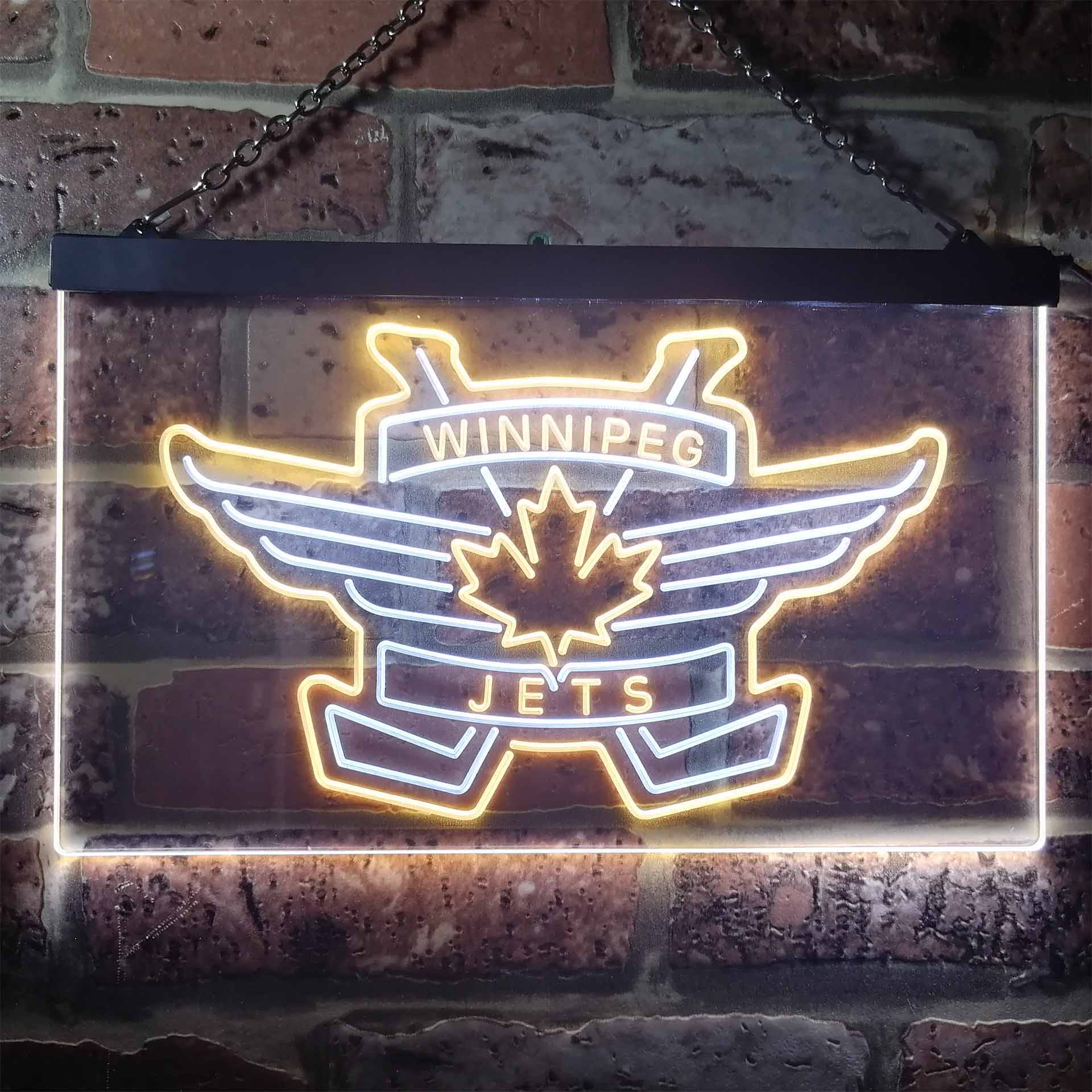 Winnipeg Jets Ice Hockey Neon-Like LED Sign - Image 4