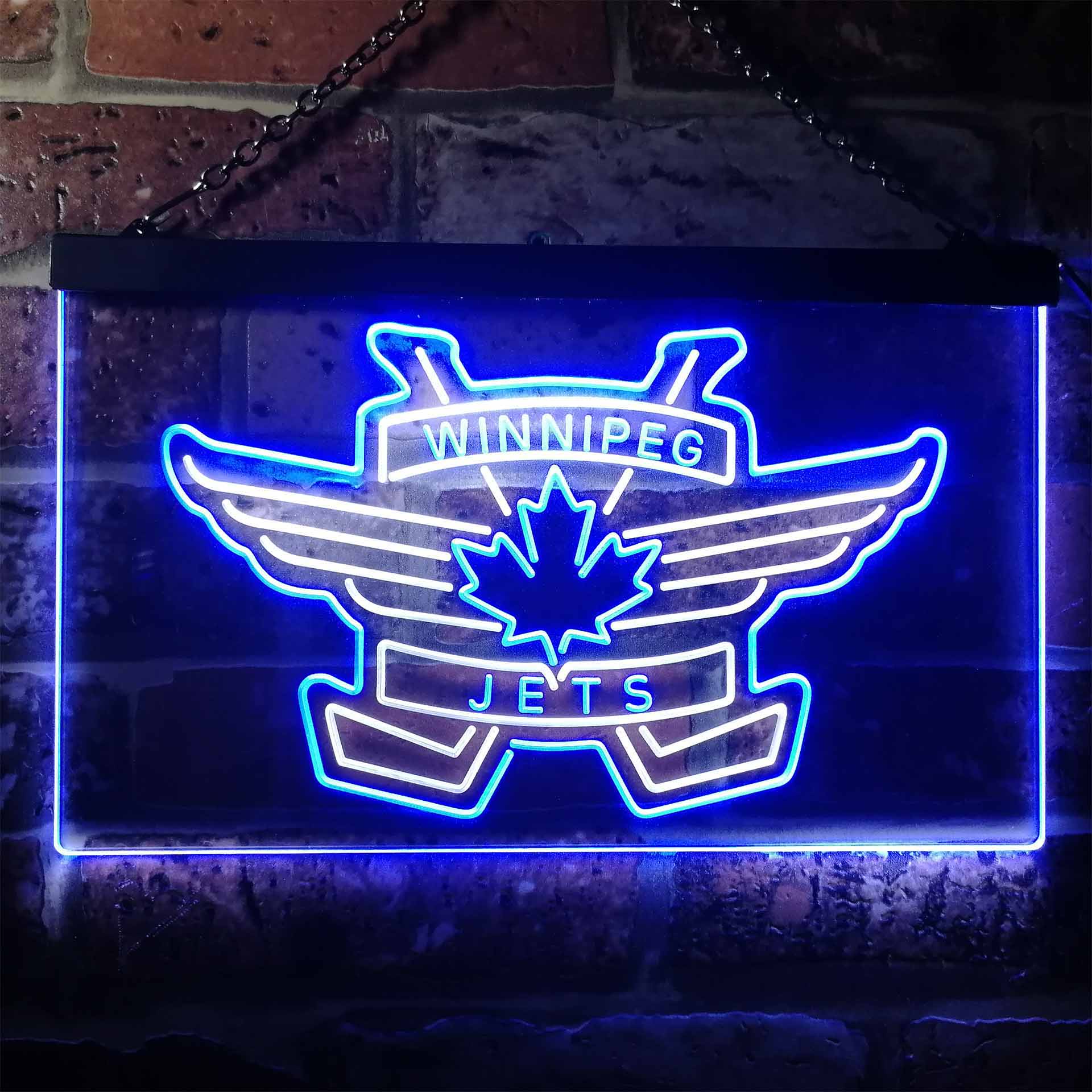 Winnipeg Jets Ice Hockey Neon-Like LED Sign - Image 5