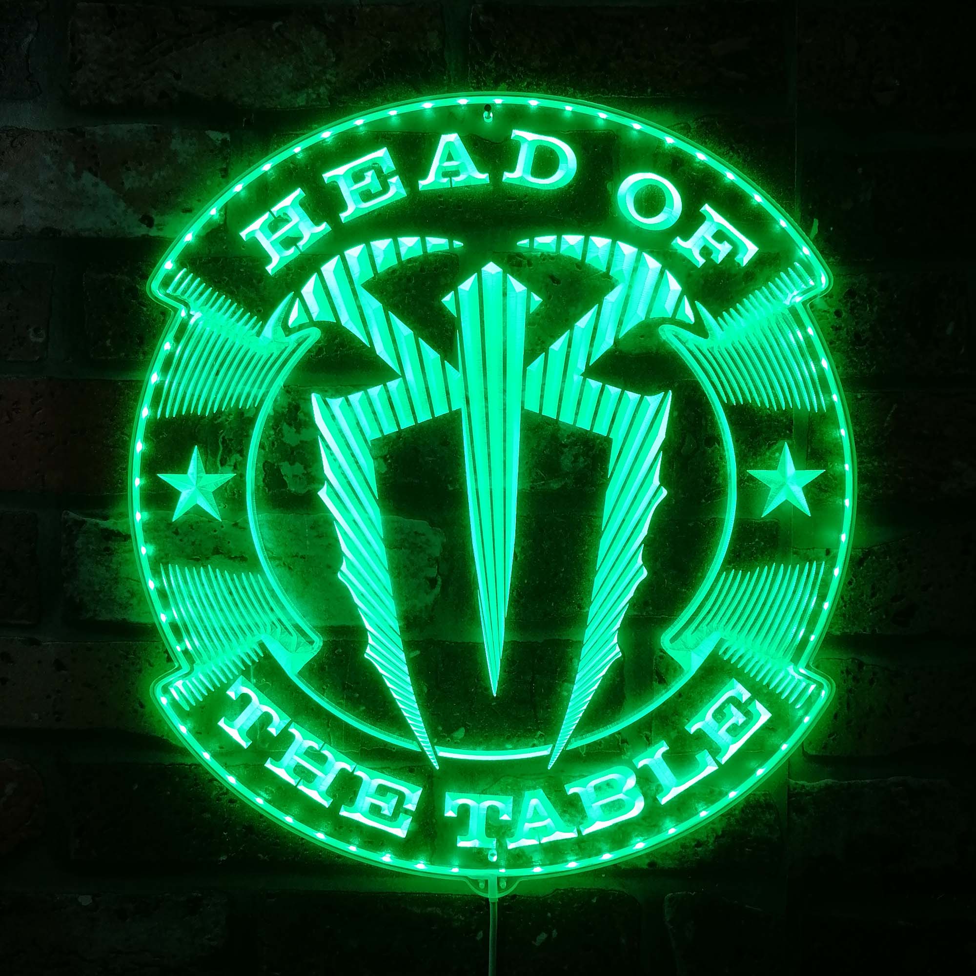 WWE Roman Reigns Neon LED Sign with Dynamic RGB Colors - Image 6