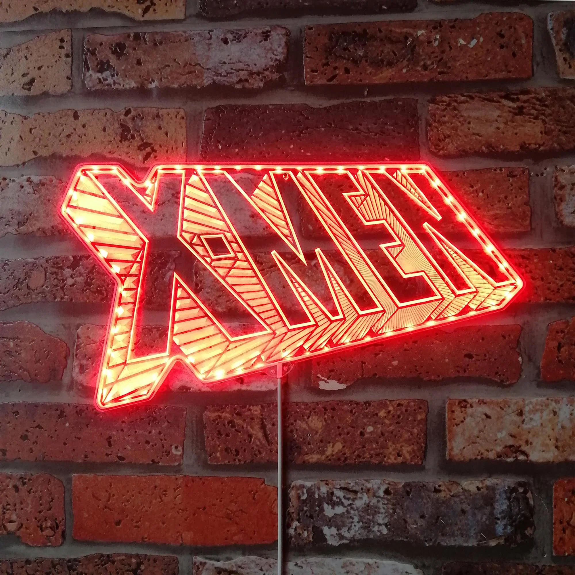 X-Men Comic Class Logo Neon LED Sign with Dynamic RGB Colors - Image 3