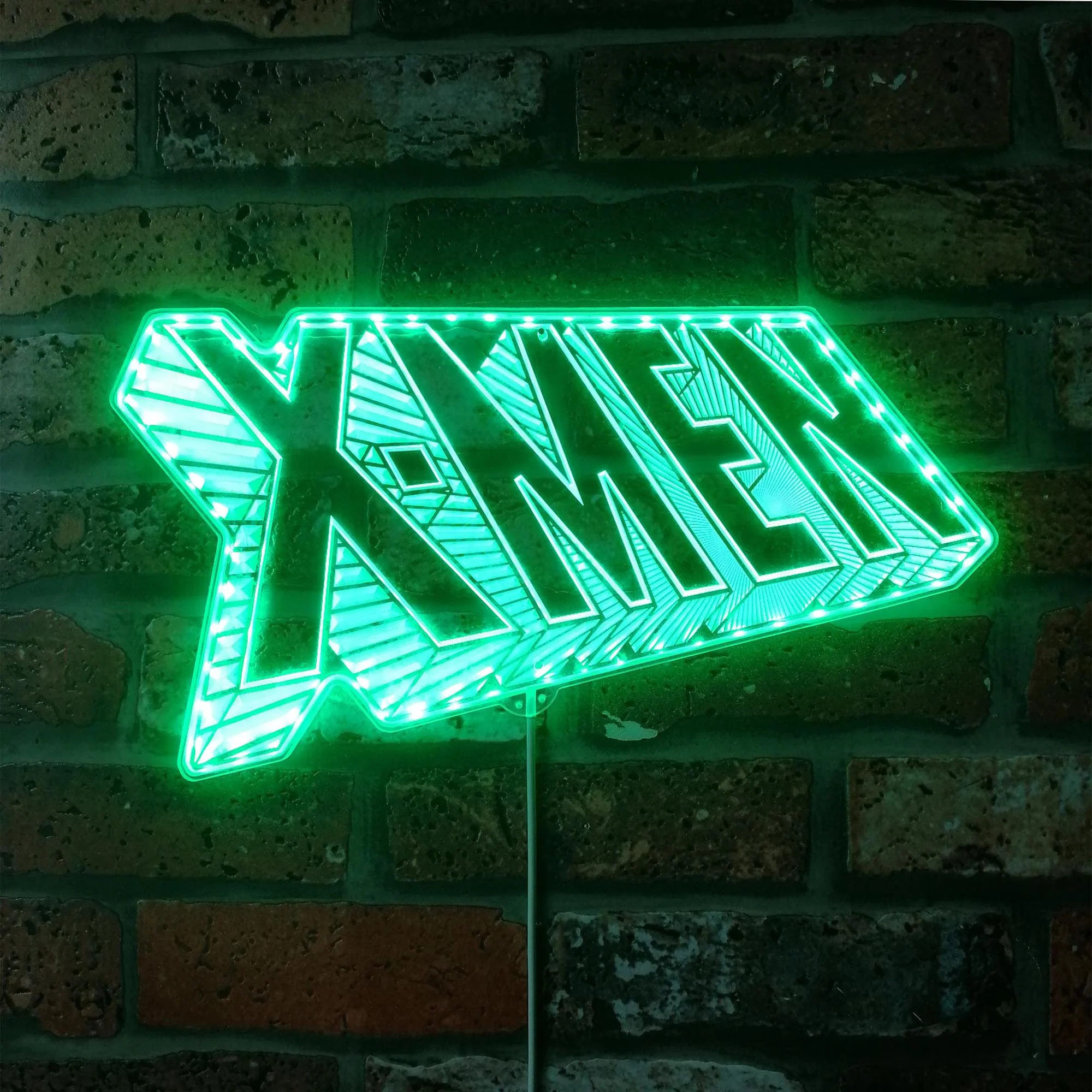 X-Men Comic Class Logo Neon LED Sign with Dynamic RGB Colors - Image 6