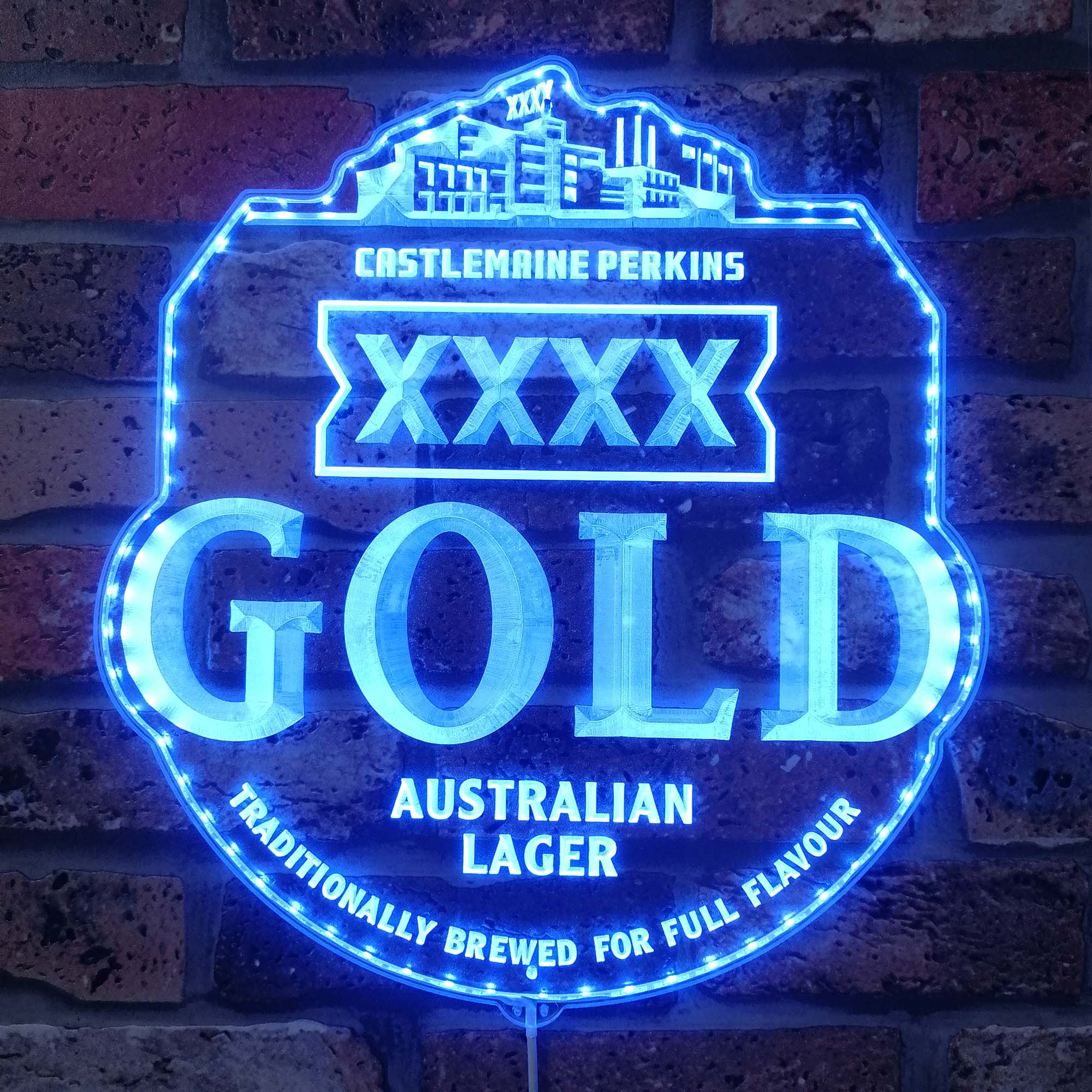 XXXX Gold beer Neon LED Sign with Dynamic RGB Colors - Image 4