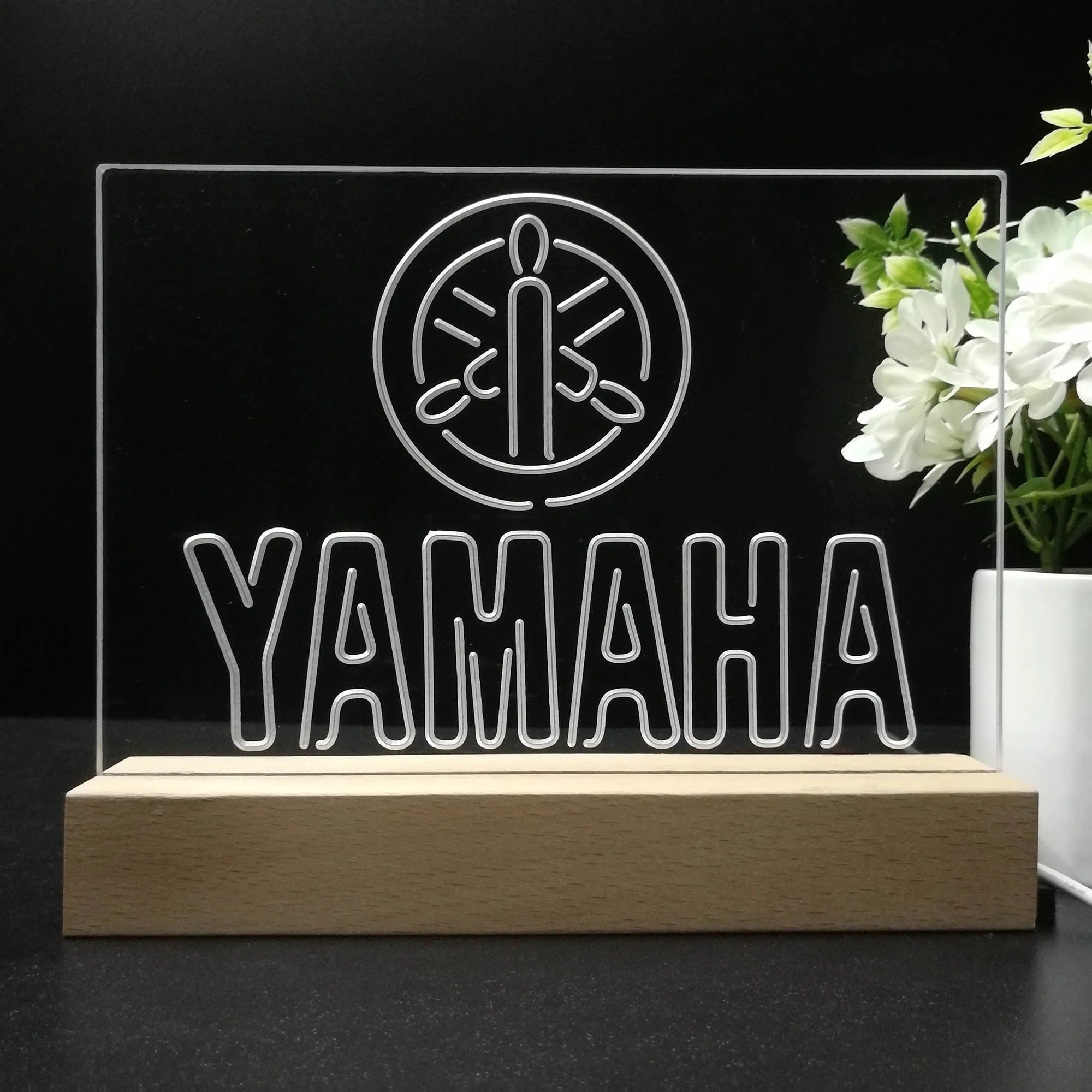 Yamaha 3D Illusion Night Light Desk Lamp - Image 8