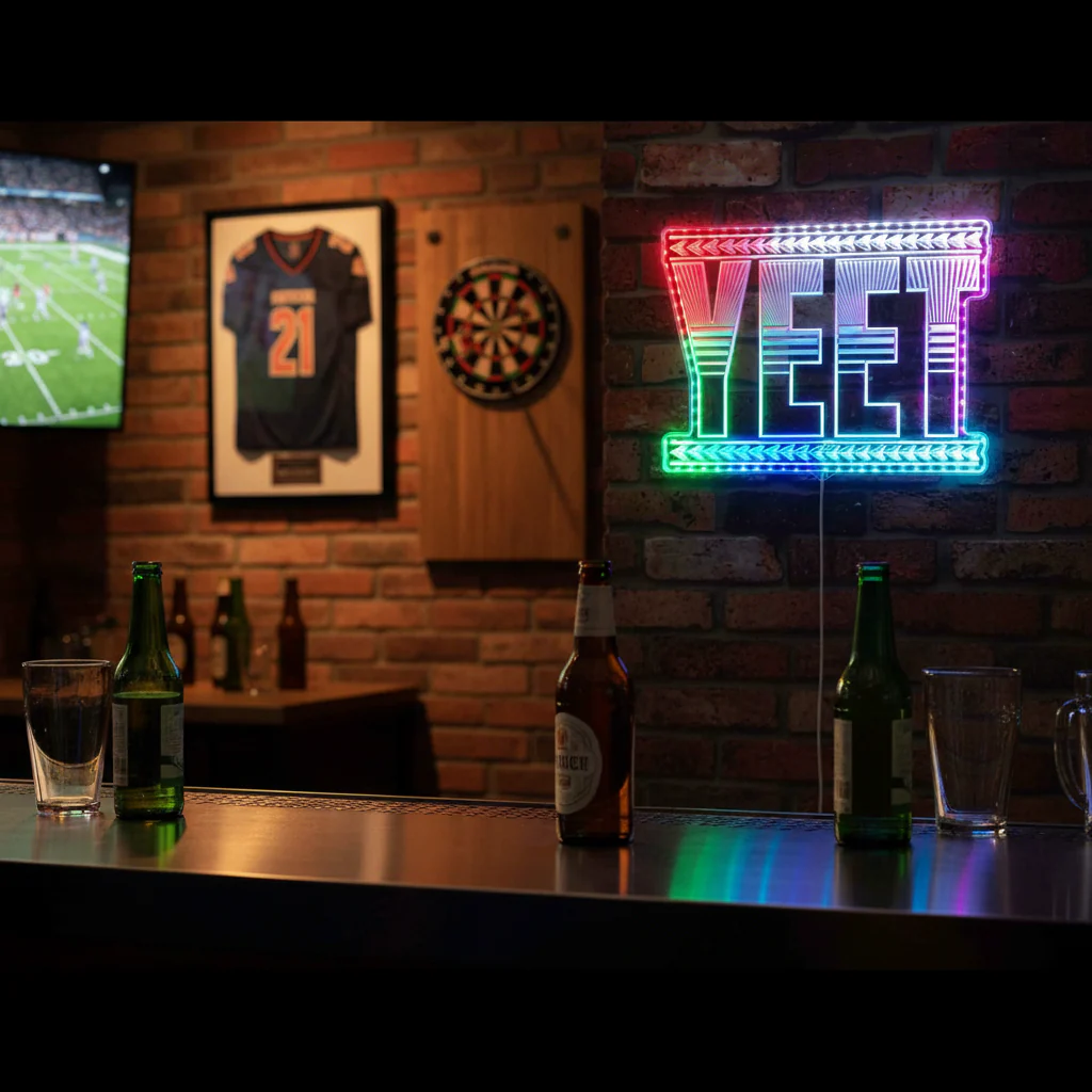 Yeet Wwe Neon LED Sign with Dynamic RGB Colors - Image 8