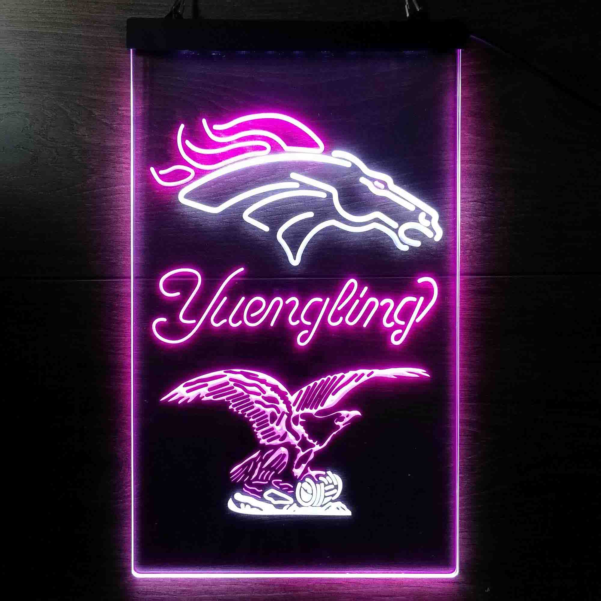Yuengling Bar Denver Broncos Est. 1960 Neon-Like LED Sign - Image 5