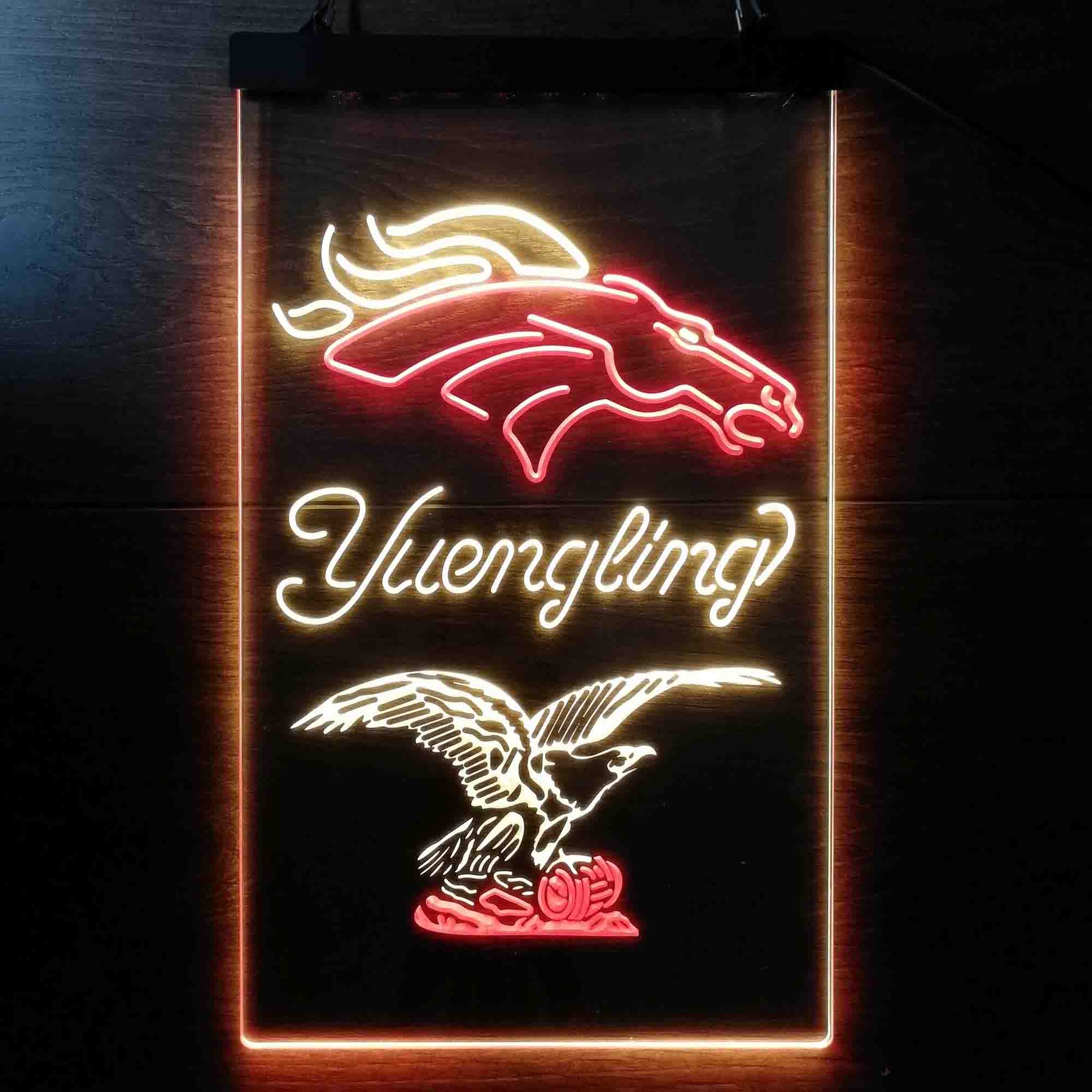 Yuengling Bar Denver Broncos Est. 1960 Neon-Like LED Sign - Image 7