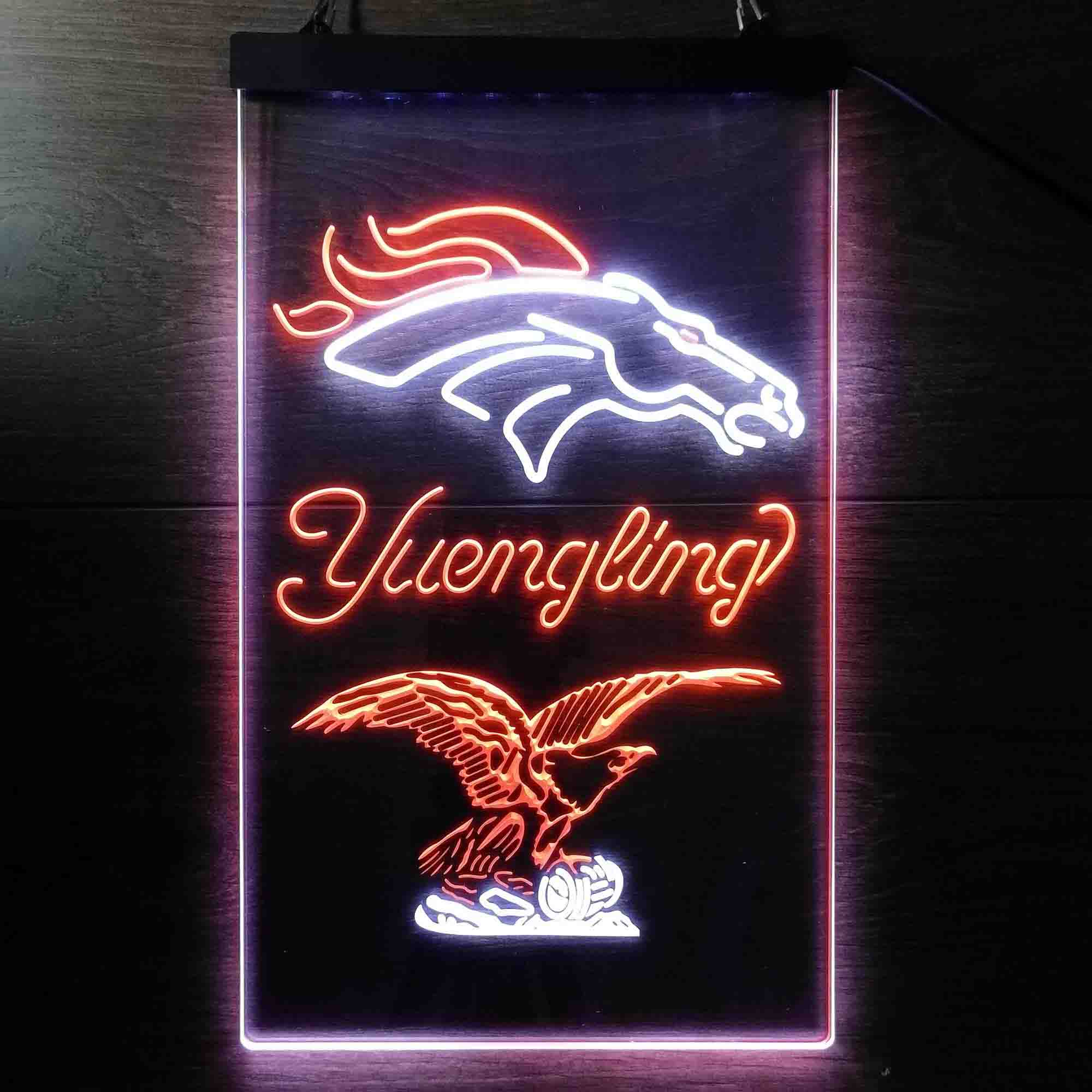 Yuengling Bar Denver Broncos Est. 1960 Neon-Like LED Sign - Image 9