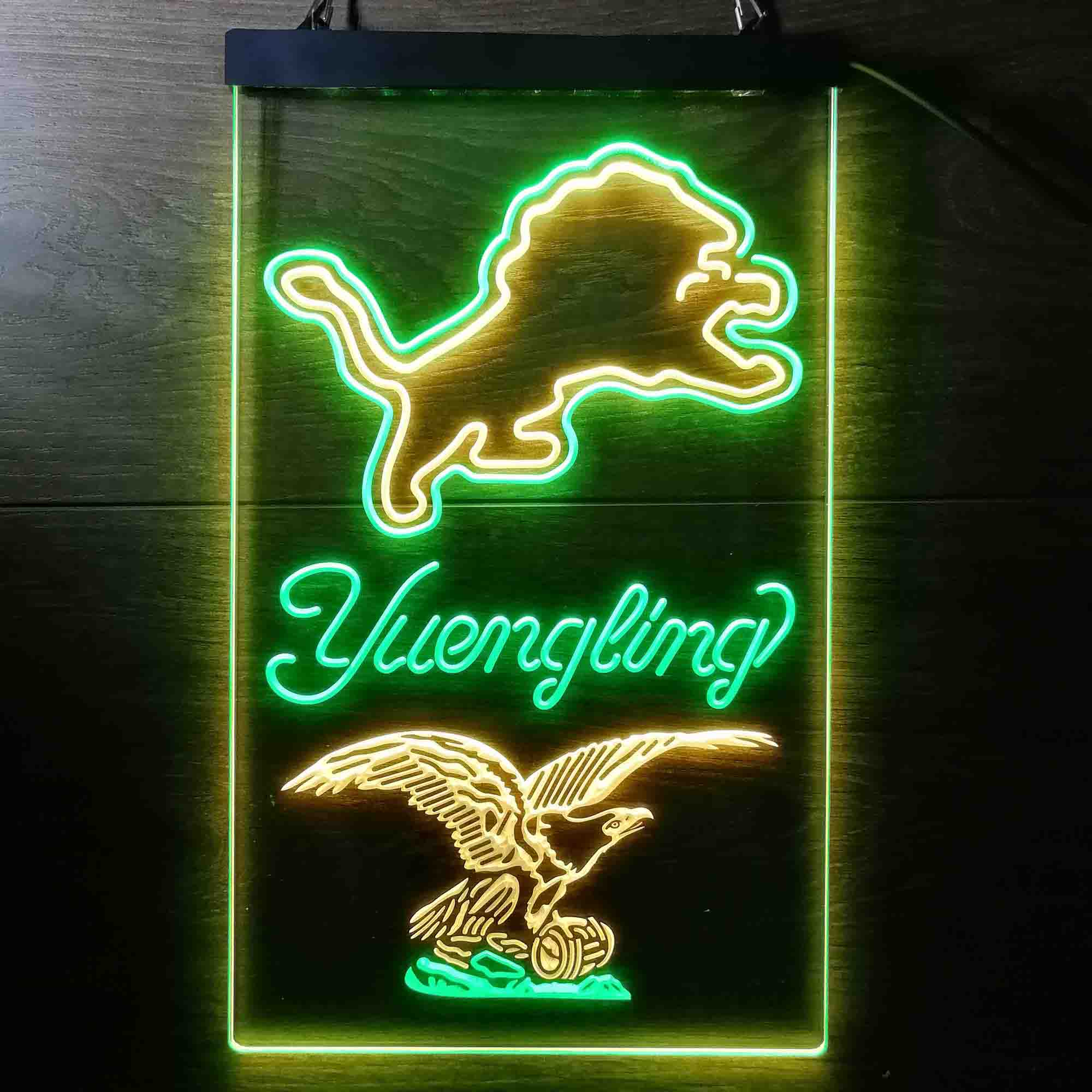 Yuengling Bar Detroit Lions Est. 1934 Neon-Like LED Sign - Image 6