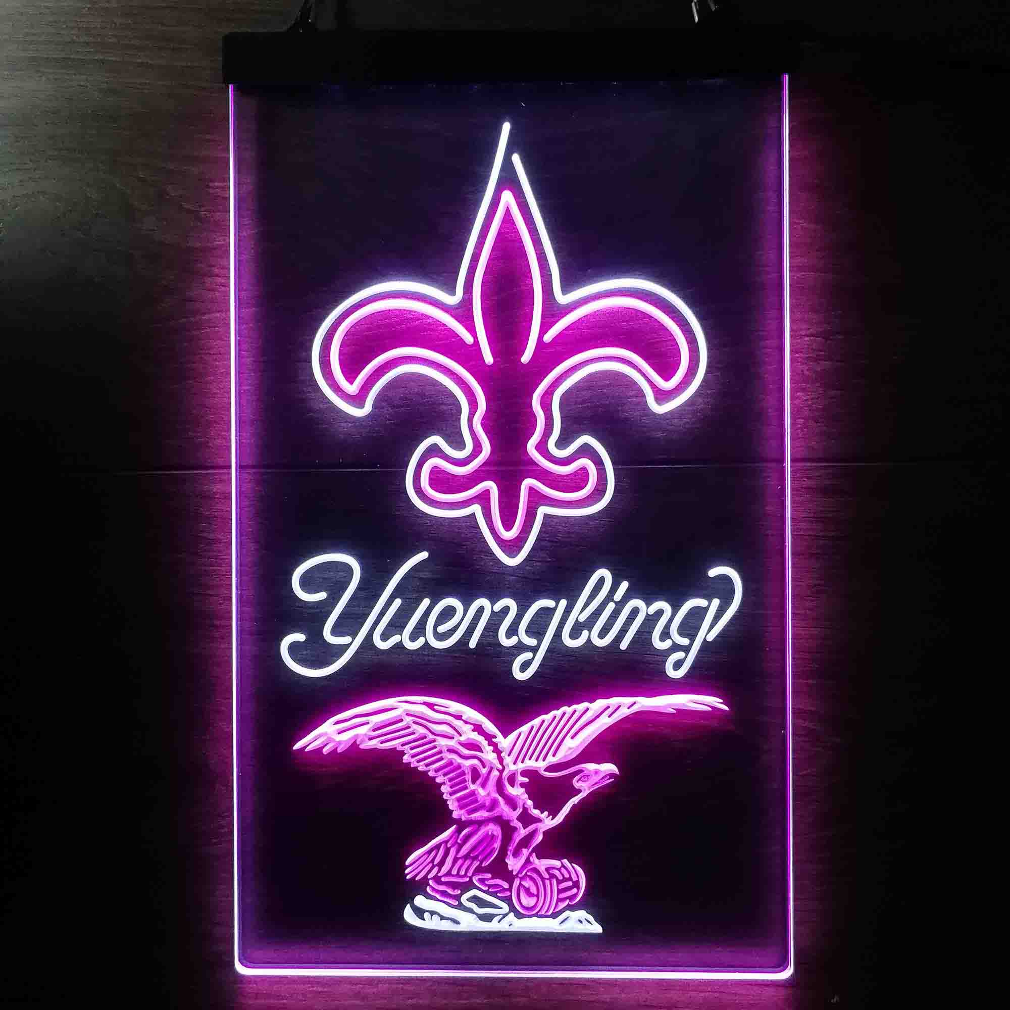 Yuengling Bar New Orleans Saints Est. 1967 Neon-Like LED Sign - Image 5