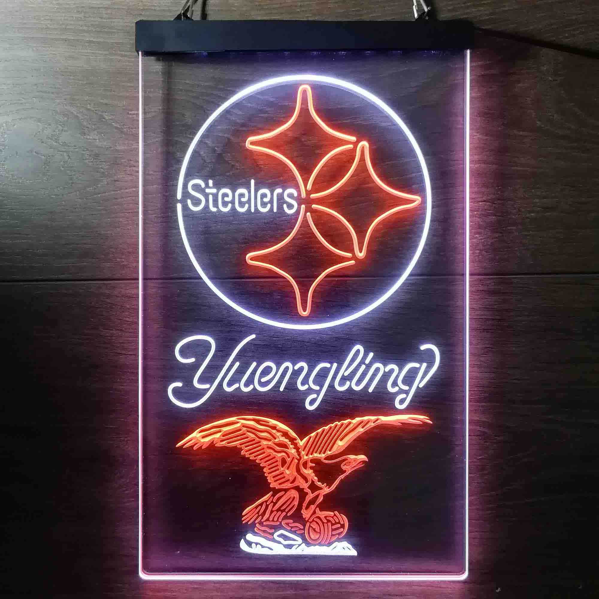 Yuengling Bar Pittsburgh Steelers Est. 1933 Neon-Like LED Sign