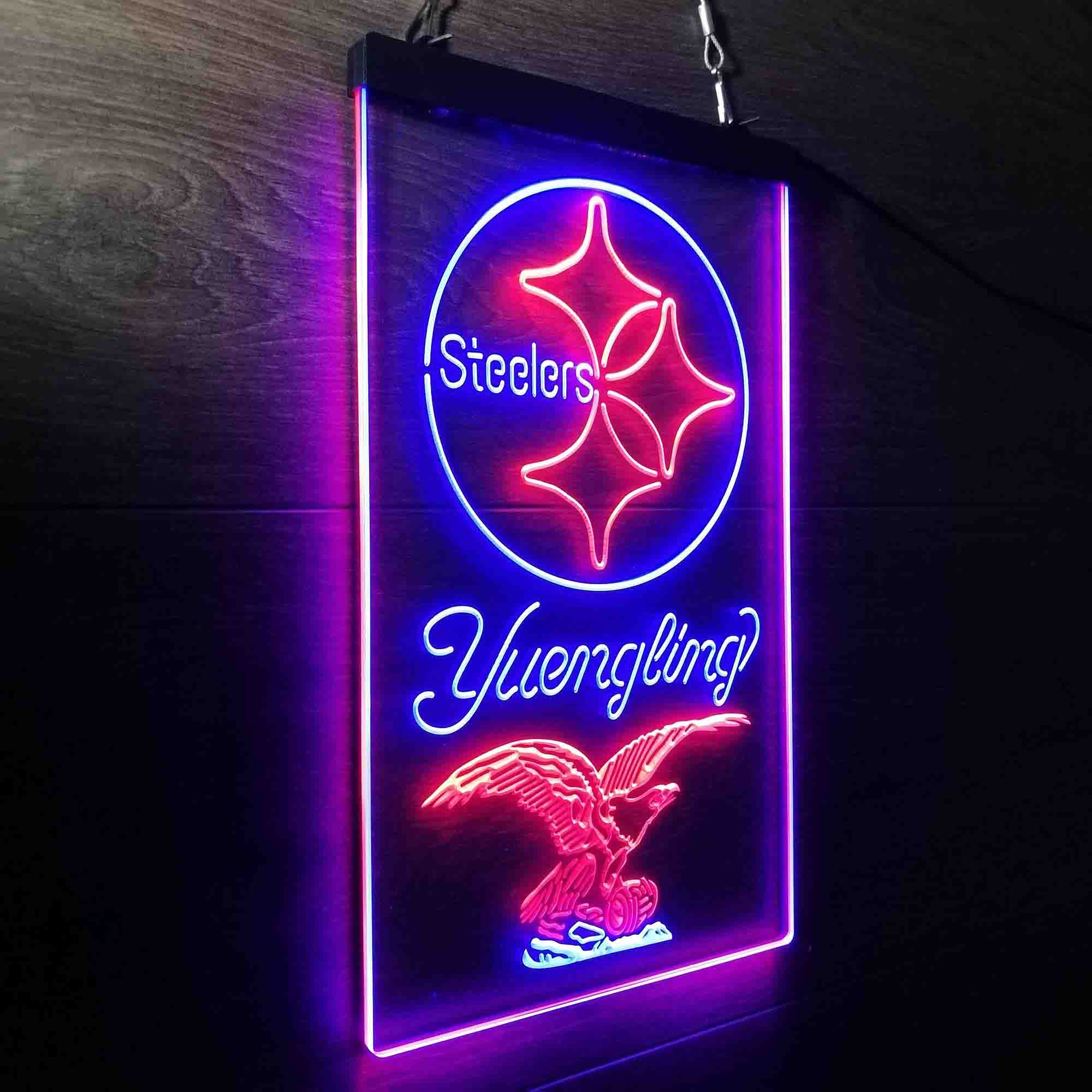Yuengling Bar Pittsburgh Steelers Est. 1933 Neon-Like LED Sign - Image 22