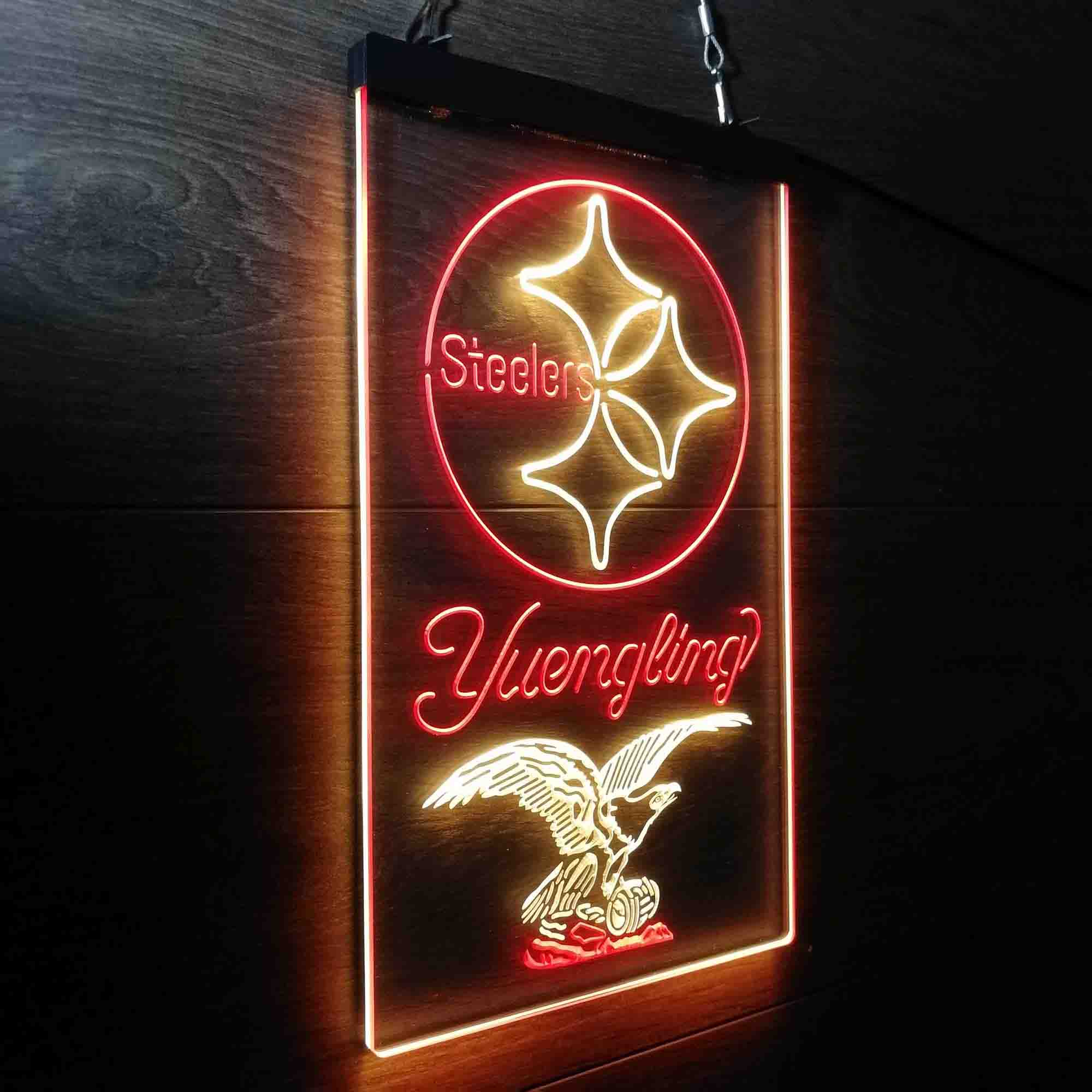 Yuengling Bar Pittsburgh Steelers Est. 1933 Neon-Like LED Sign - Image 25