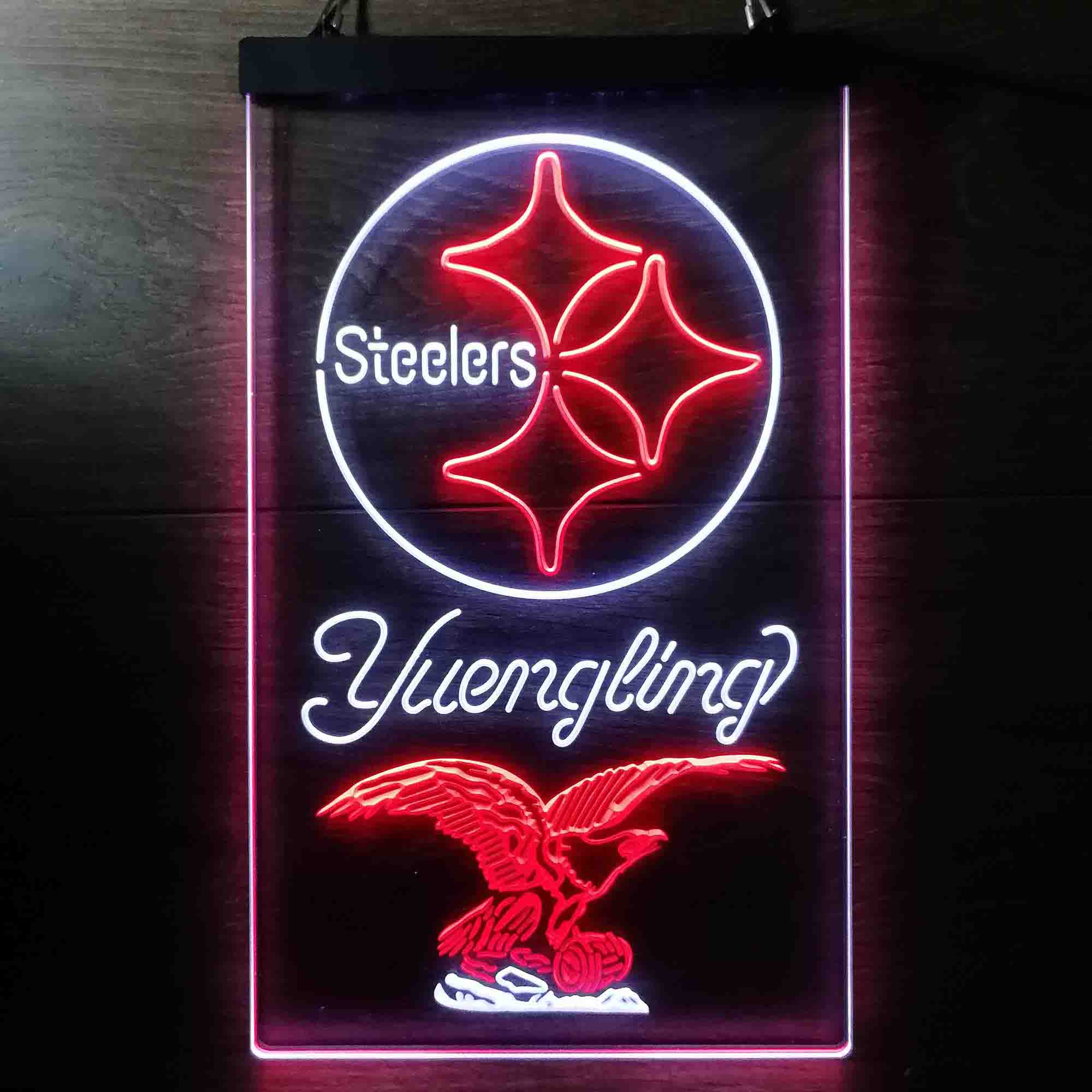 Yuengling Bar Pittsburgh Steelers Est. 1933 Neon-Like LED Sign - Image 3