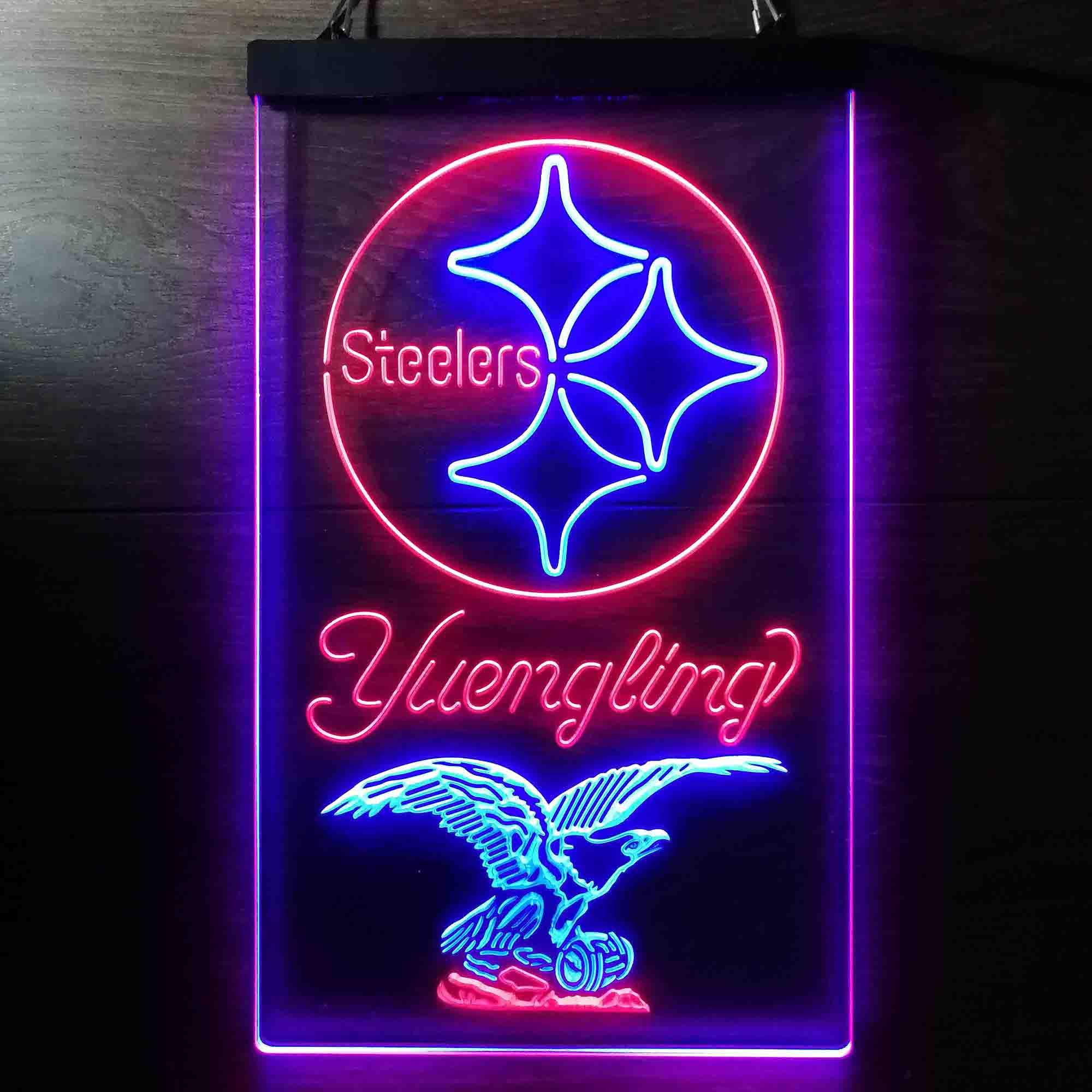 Yuengling Bar Pittsburgh Steelers Est. 1933 Neon-Like LED Sign - Image 8