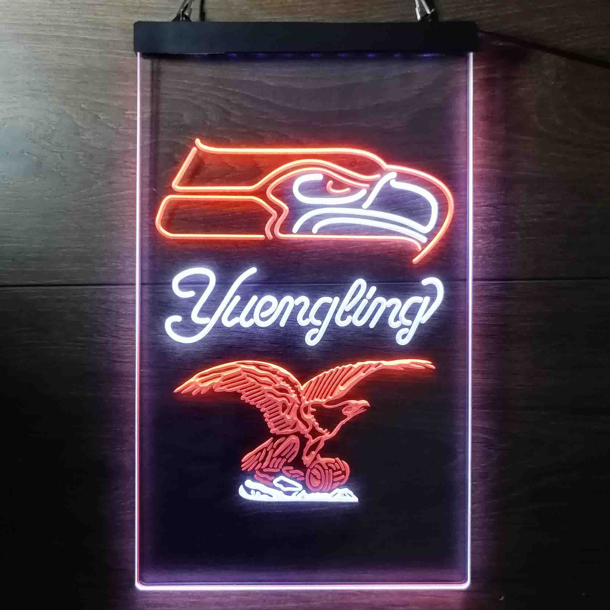 Yuengling Bar Seattle Seahawks Est. 1976 Neon-Like LED Sign
