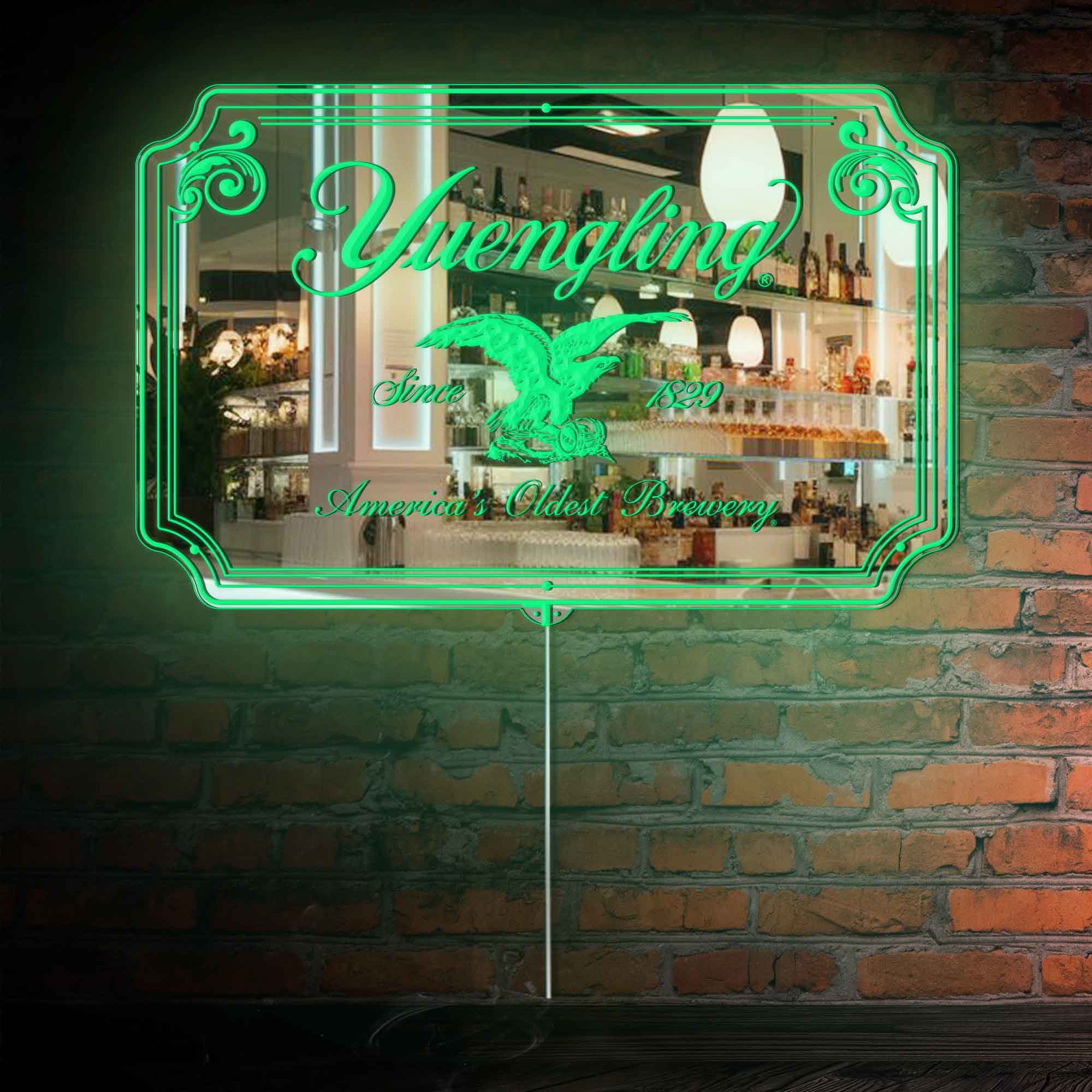 Yuengling Beer RGB LED Neon Sign with Elegant Mirror Backing  - Perfect for Bars & Home Decor - Image 4