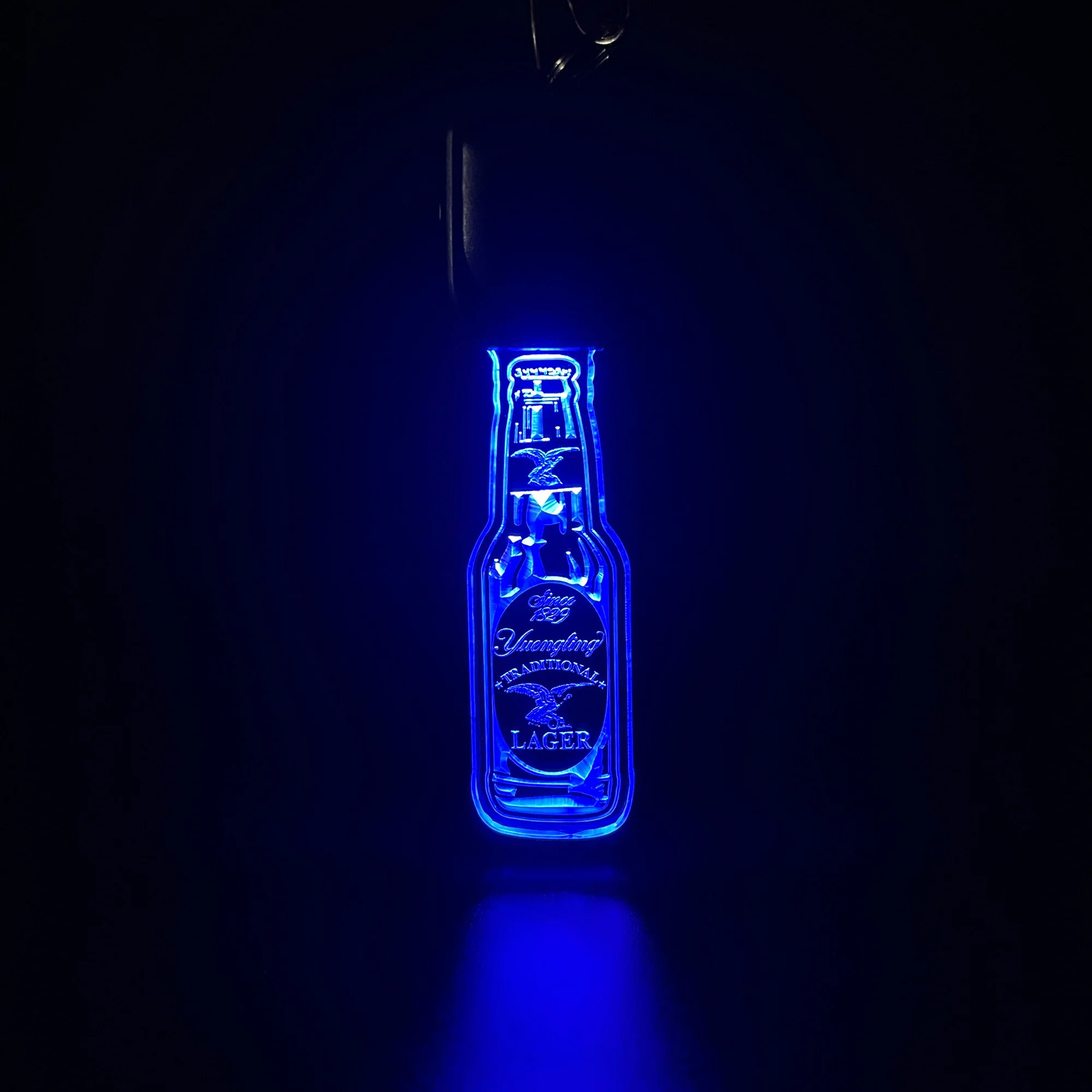 Yuengling Lager LED Light Acrylic Keychain , Christmas Tree Ornament - Image 3