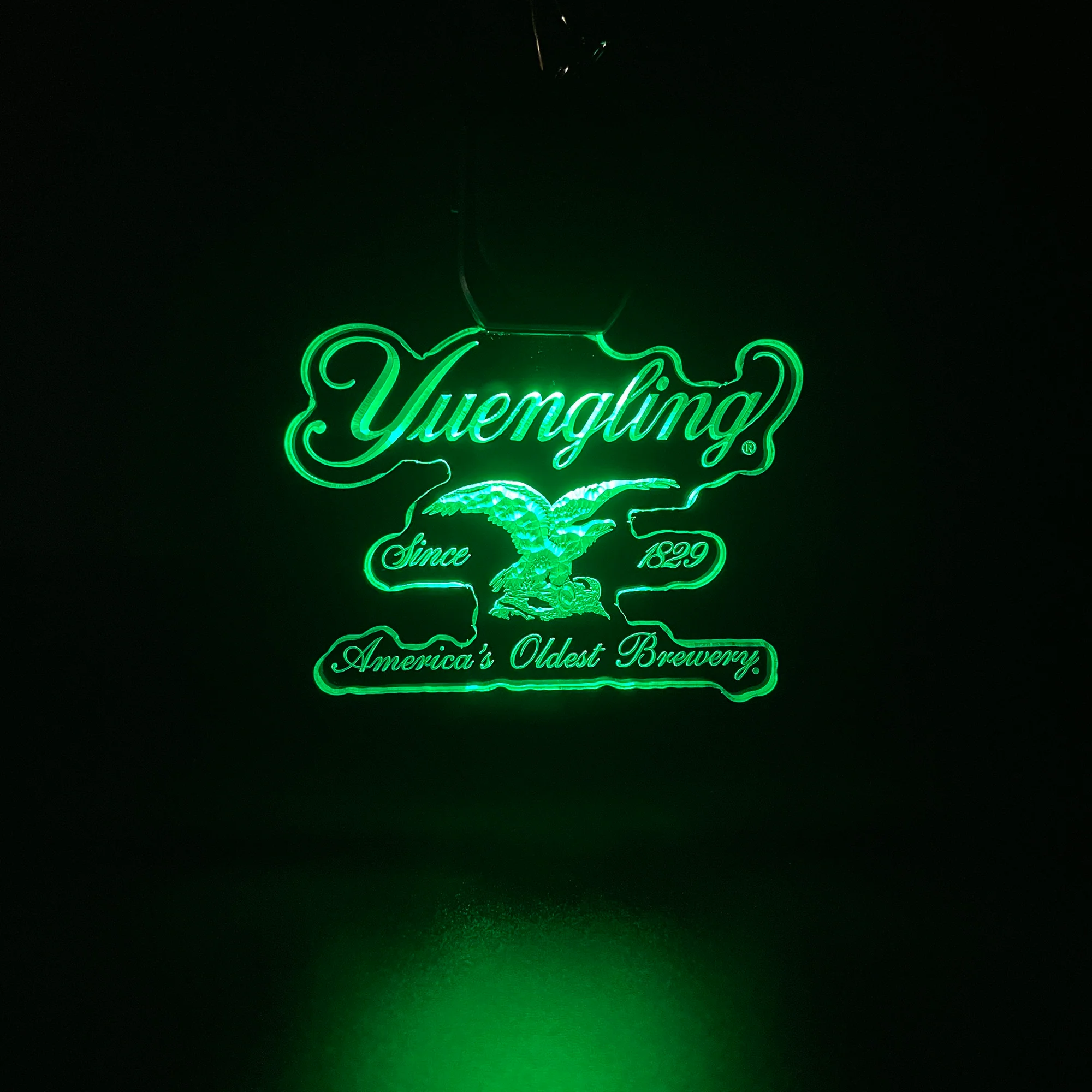 Yuengling LED Light Acrylic Keychain , Christmas Tree Ornament - Image 2