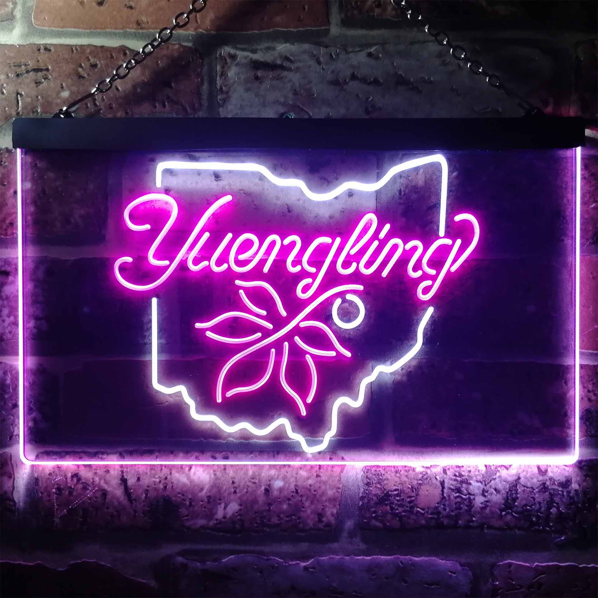 Yuengling Ohio State Buckeye Breiter Beer Home Bar Neon Light LED Sign - Image 10
