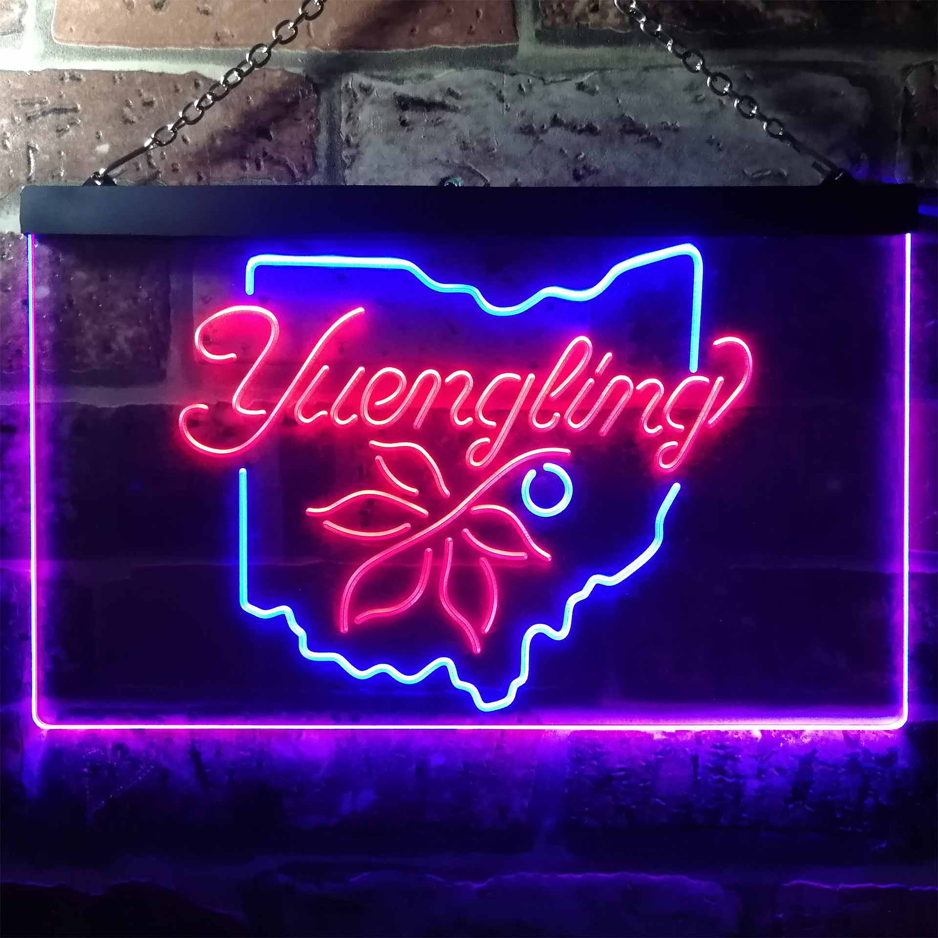 Yuengling Ohio State Buckeye Breiter Beer Home Bar Neon Light LED Sign - Image 12