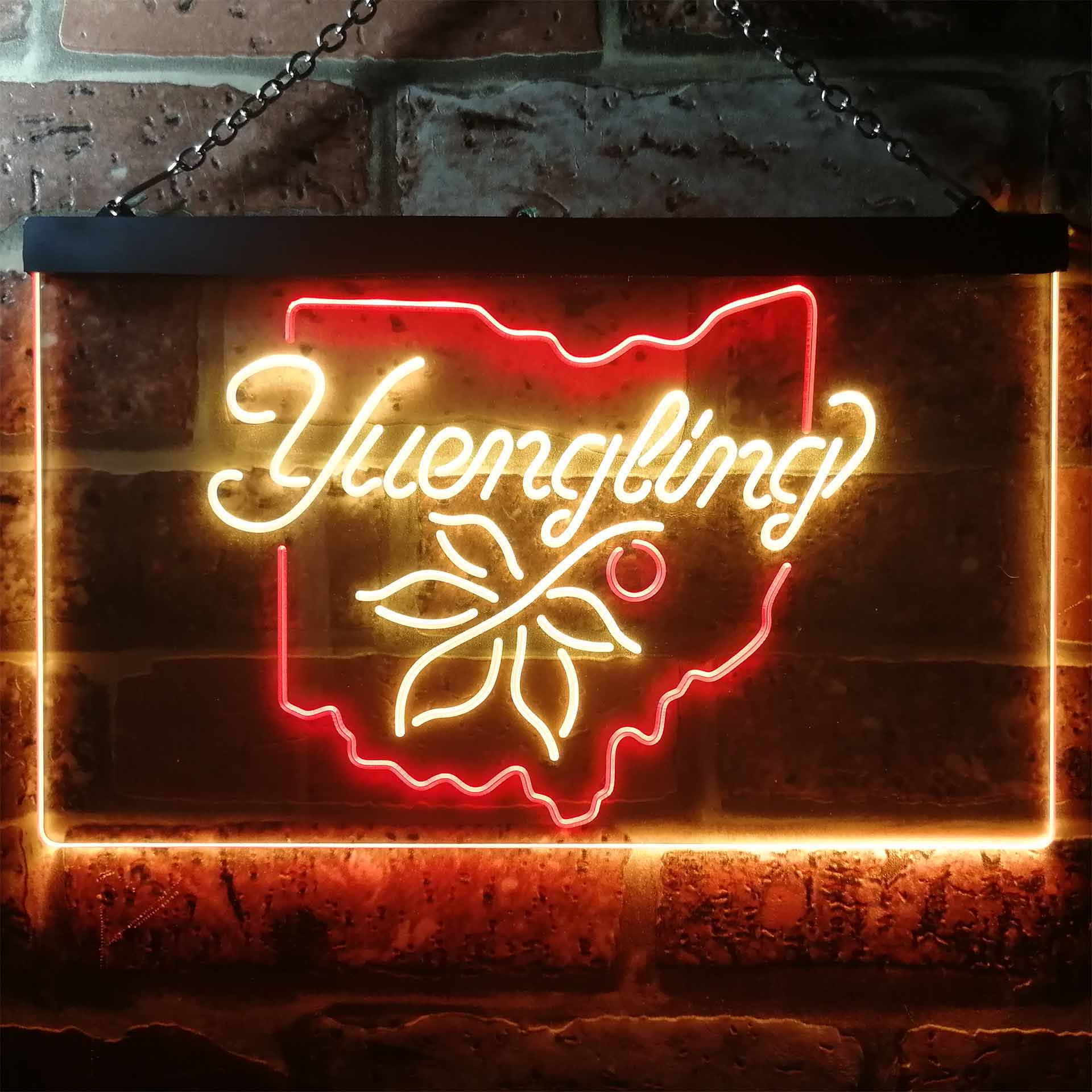 Yuengling Ohio State Buckeye Breiter Beer Home Bar Neon Light LED Sign - Image 3