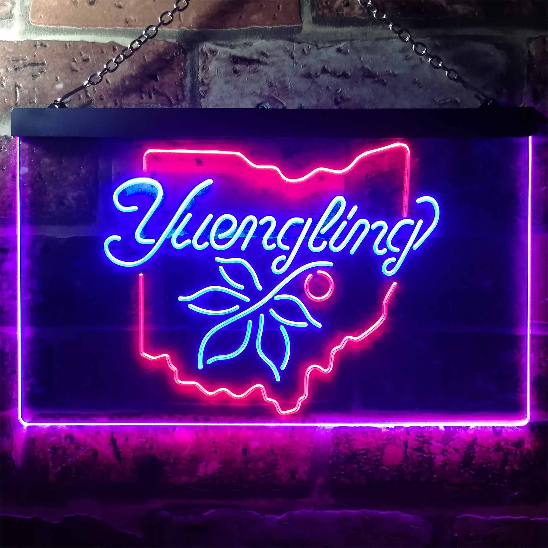 Yuengling Ohio State Buckeye Breiter Beer Home Bar Neon Light LED Sign - Image 5