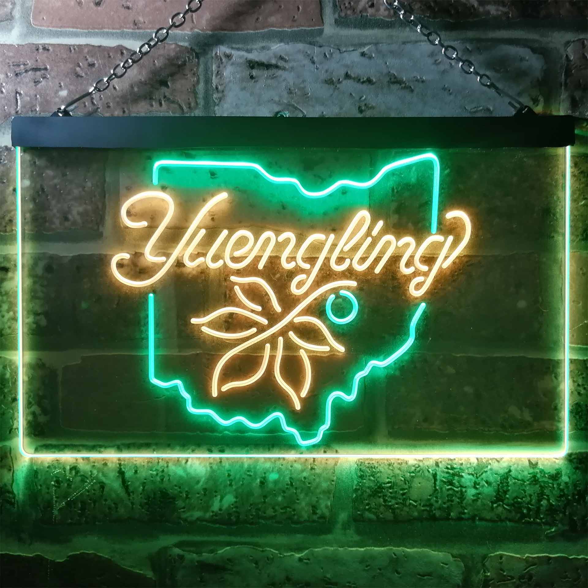 Yuengling Ohio State Buckeye Breiter Beer Home Bar Neon Light LED Sign - Image 7