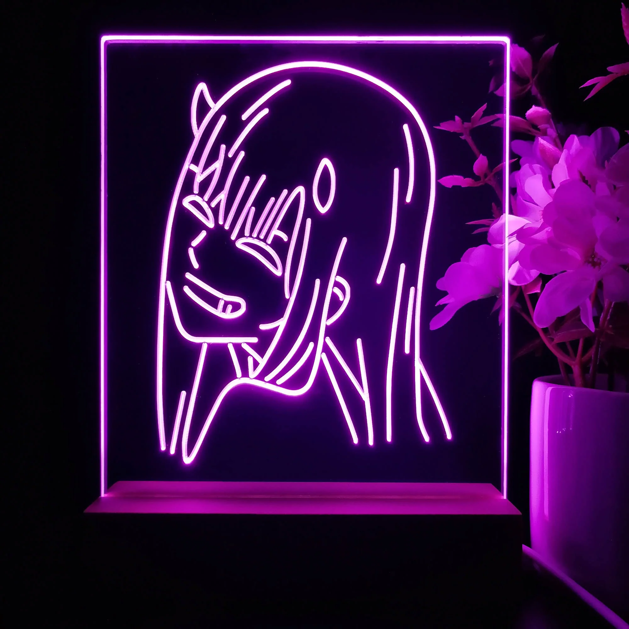 Zero Two Game Room LED Sign Lamp Display - Image 3