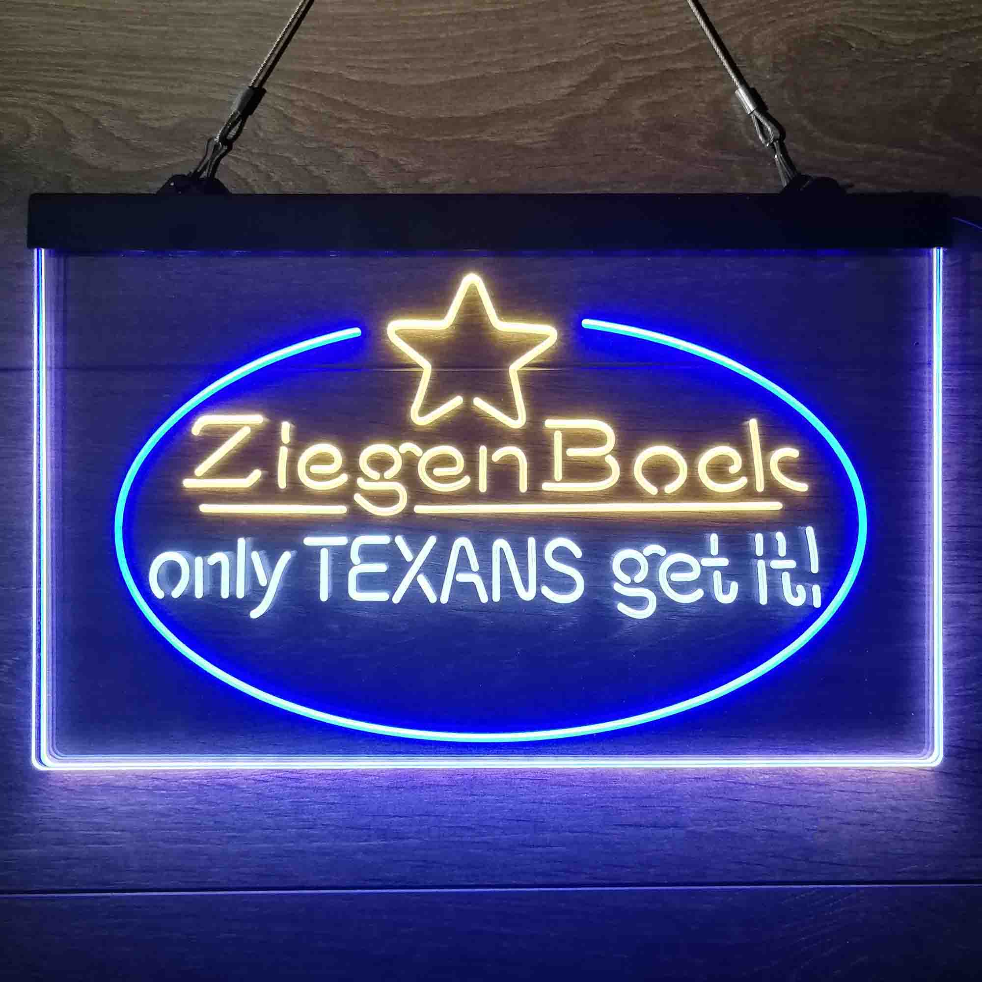 ZiegenBock Amber Only Texans Get it Neon-Like LED Sign - Image 18