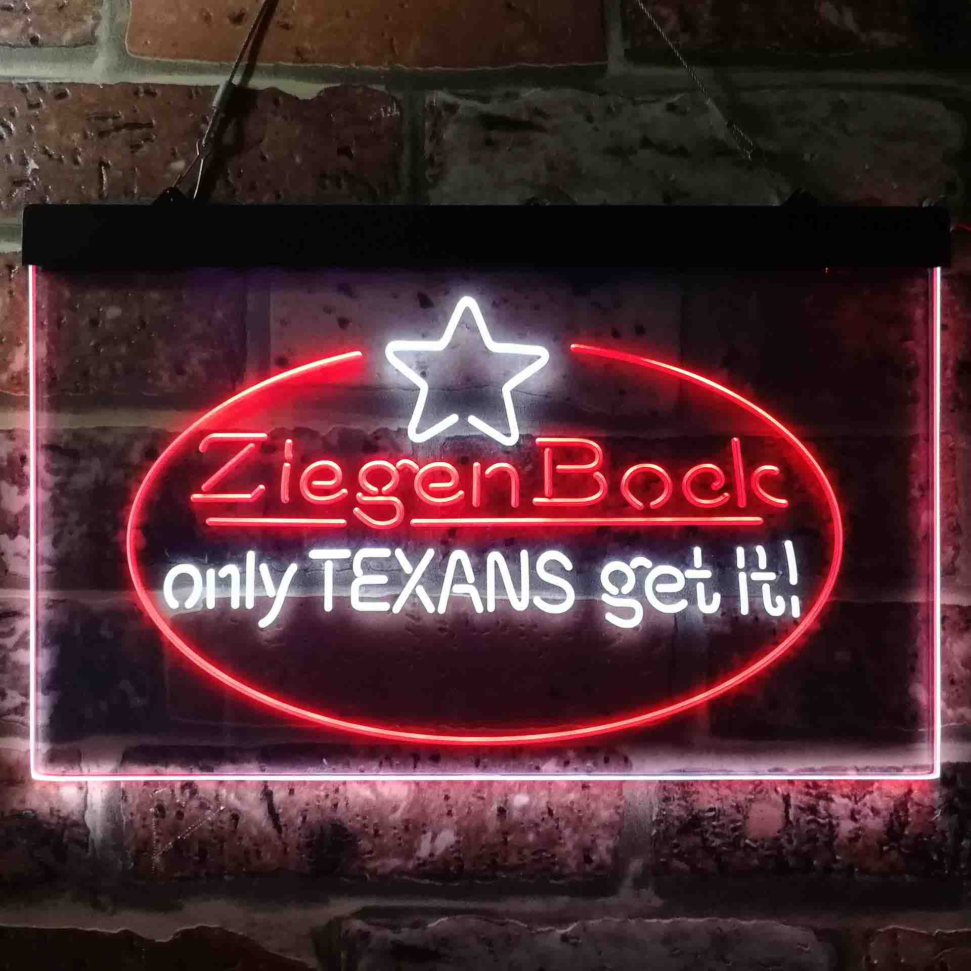 ZiegenBock Amber Only Texans Get it Neon-Like LED Sign - Image 8